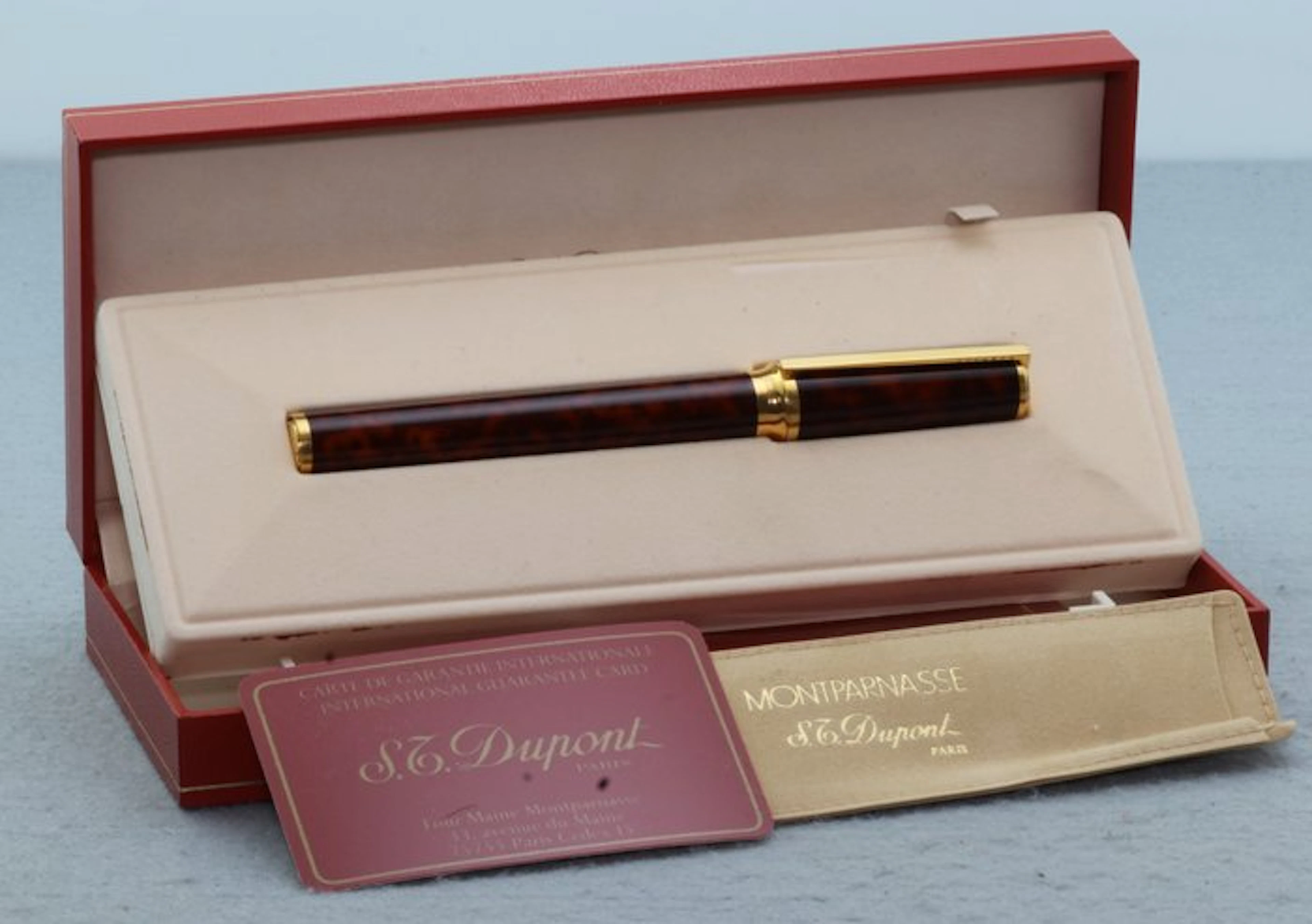 S.T. Dupont - Montparnasse M1 Laquer de china Brown - Fountain pen