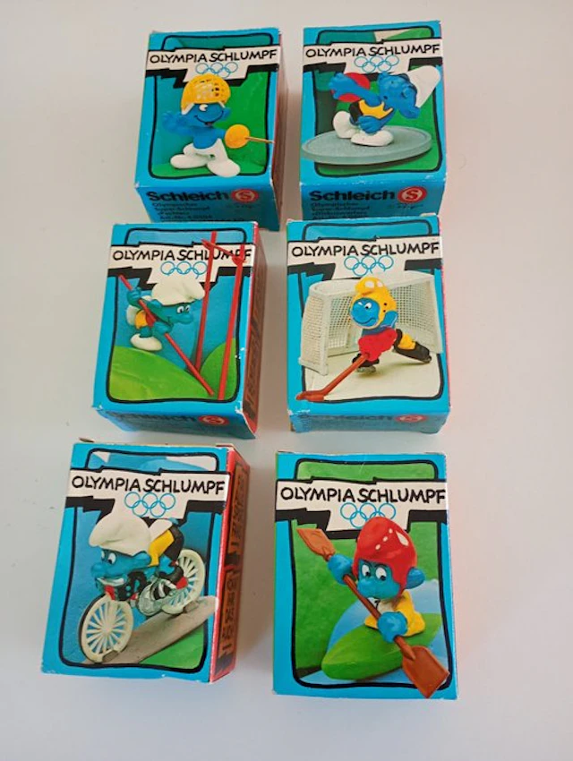 De Smurfen - 6 Figure - Peyo/Schleich - 1979