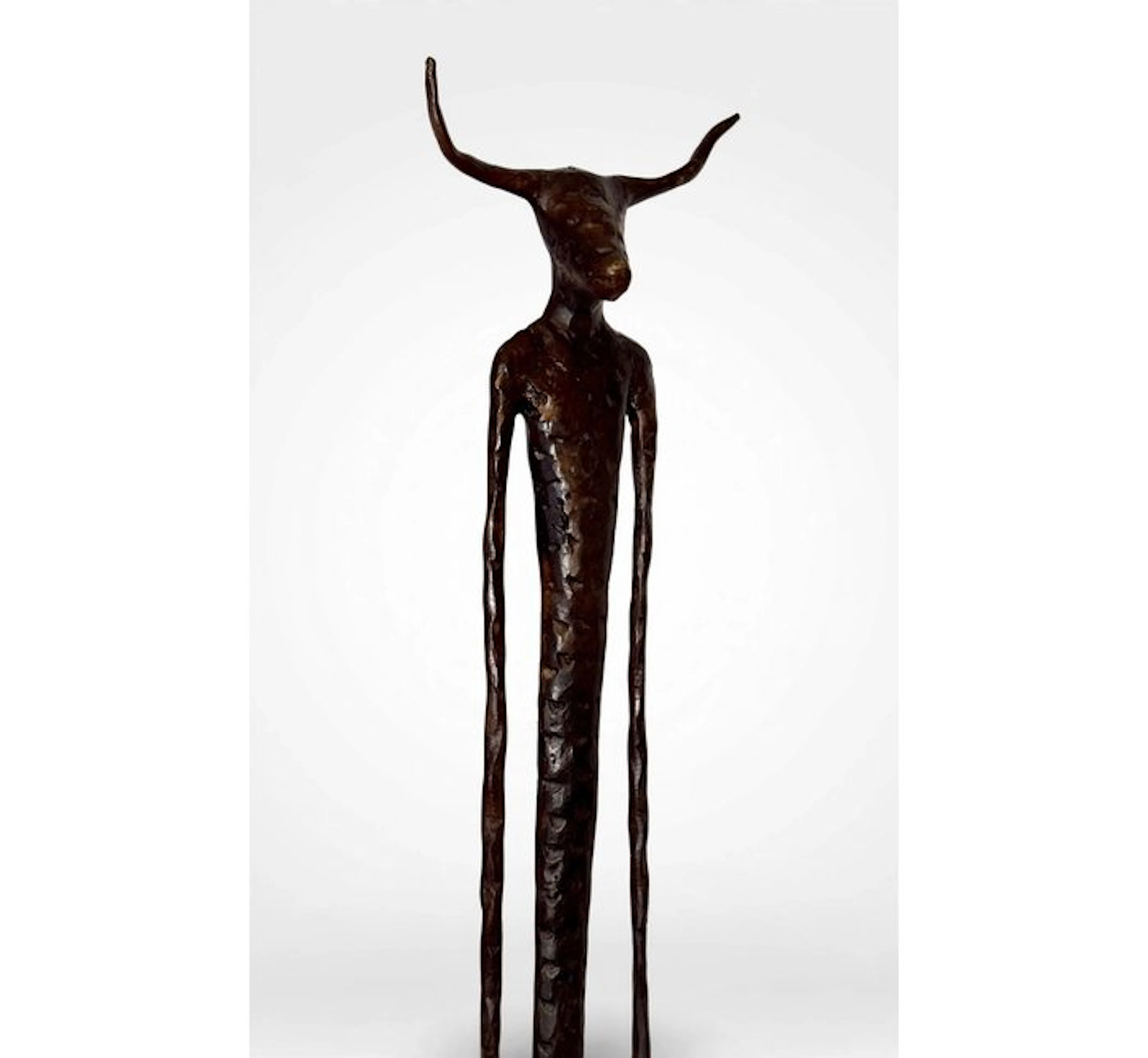 Abdoulaye Derme - Sculpture, Le Minotaure - 83 cm - Bronze