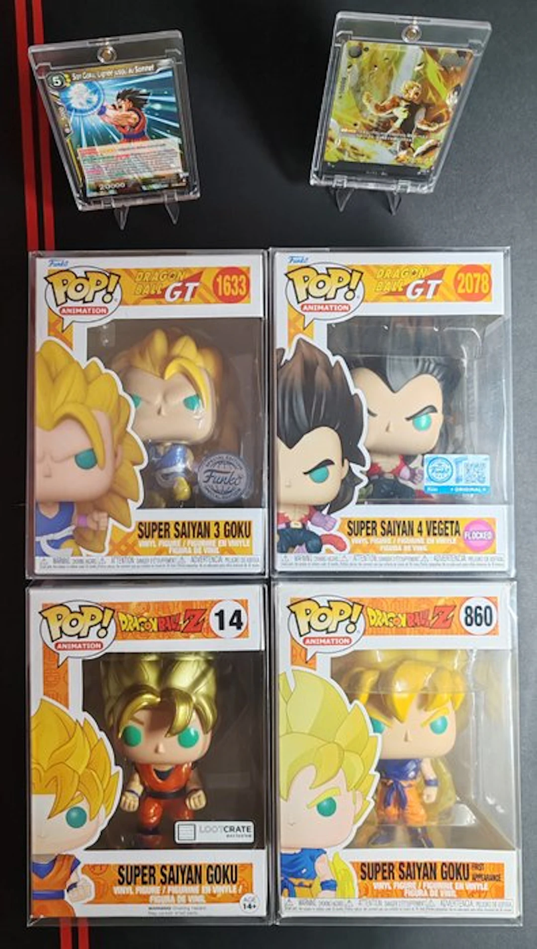 Funko - Funko Pop - Set da 4: Dragon Ball Z & Gt + omaggio 2 Cards Bandai Jap