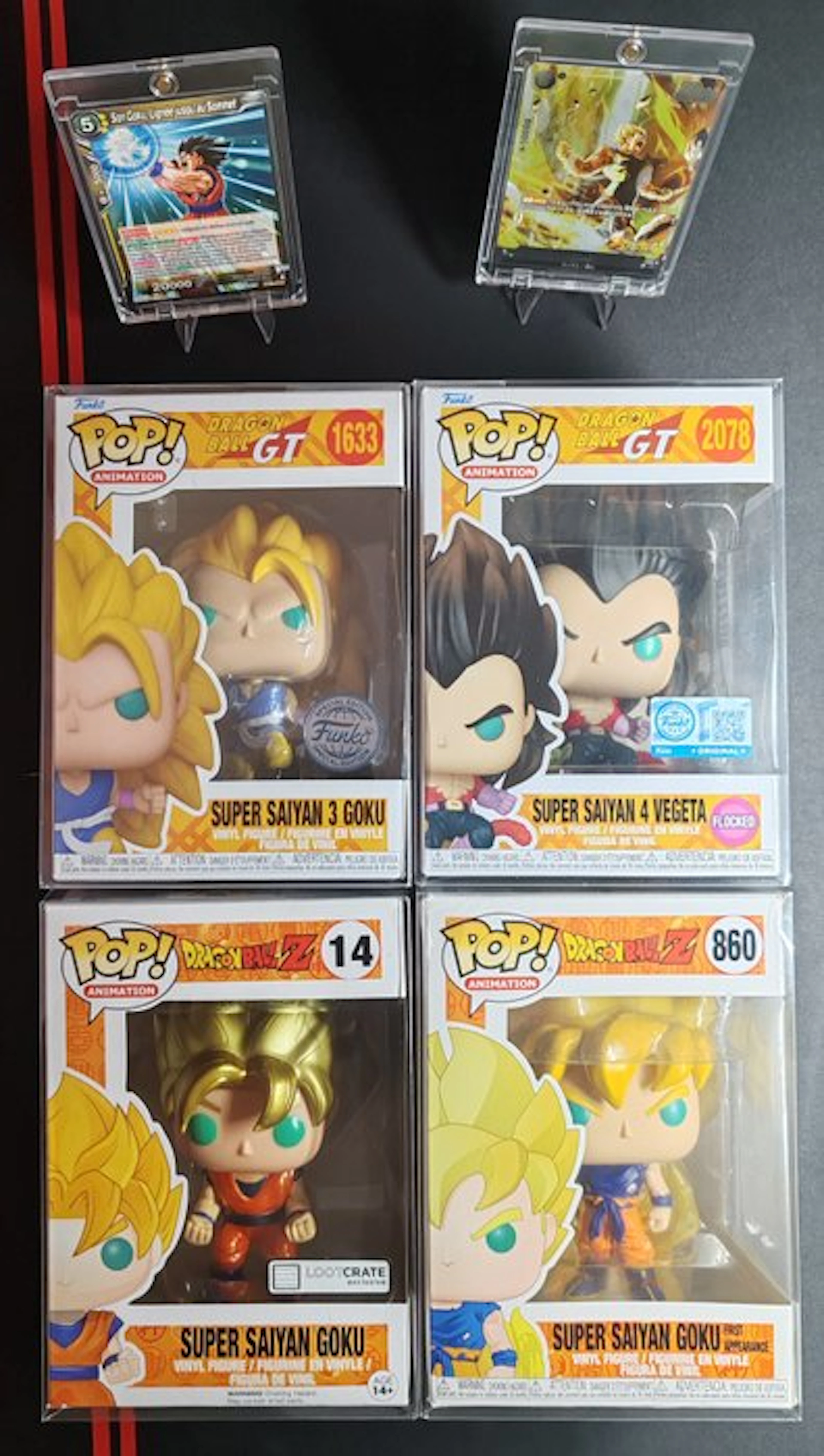 Funko - Funko Pop - Set da 4: Dragon Ball Z & Gt + omaggio 2 Cards Bandai Jap