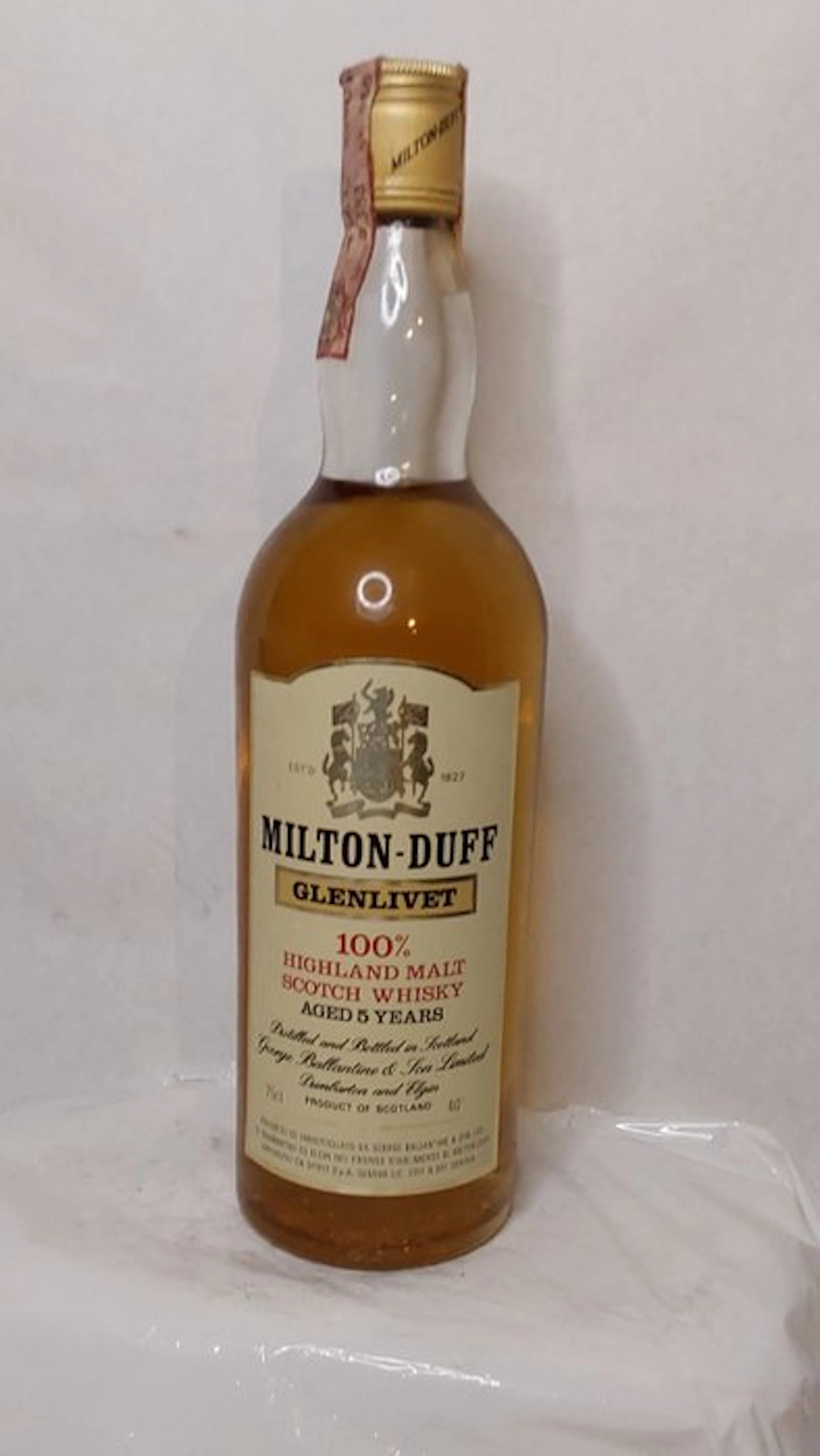 Milton-Duff Glenlivet 5 years old - b. 1970s - 75cl