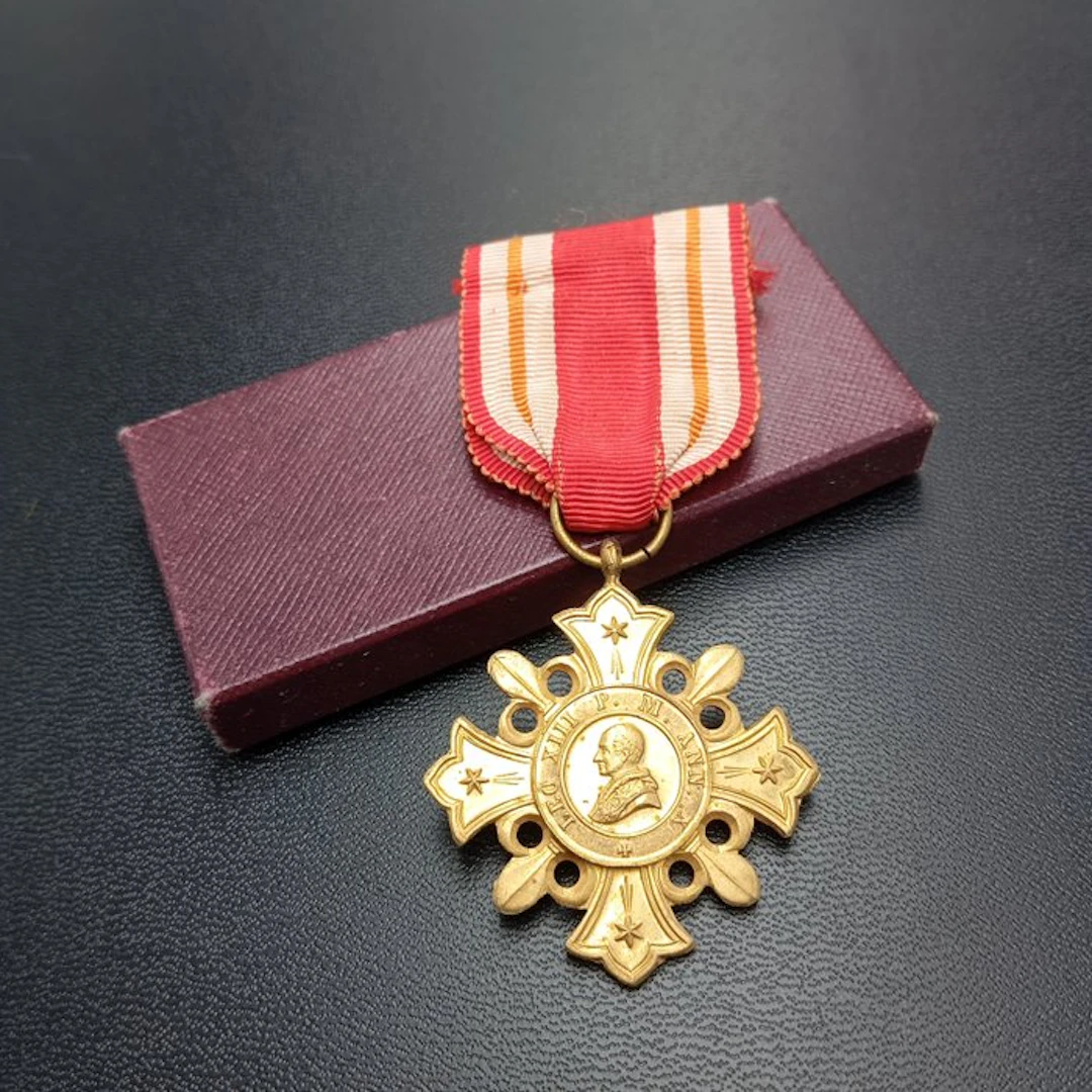 France - Medal - Médaille du pape Léon XIII Vatican récompense - 1888