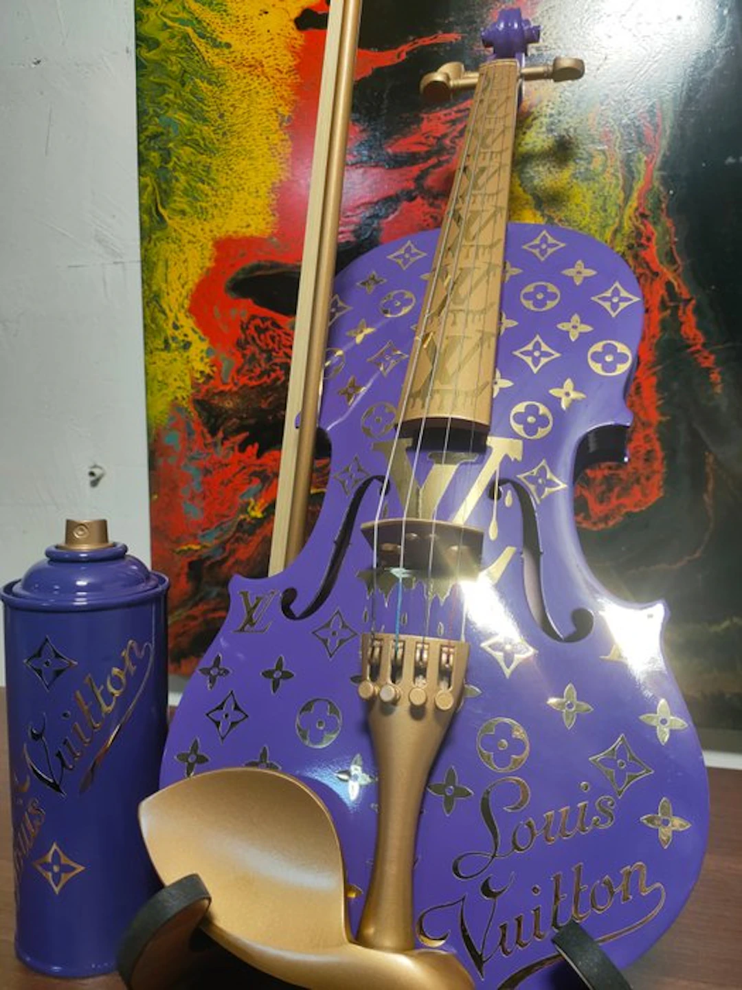 fp pop art - Louis Vuitton Violon Mauve luxury 60cm Édition Limited 1/5