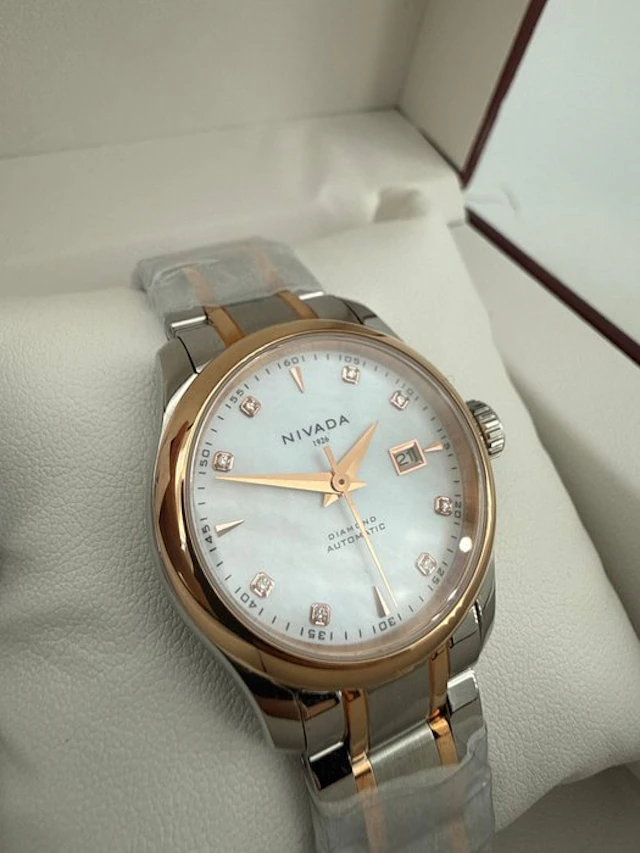 Nivada - 1926 Diamond Automatic White mother of pearl dial Calendar