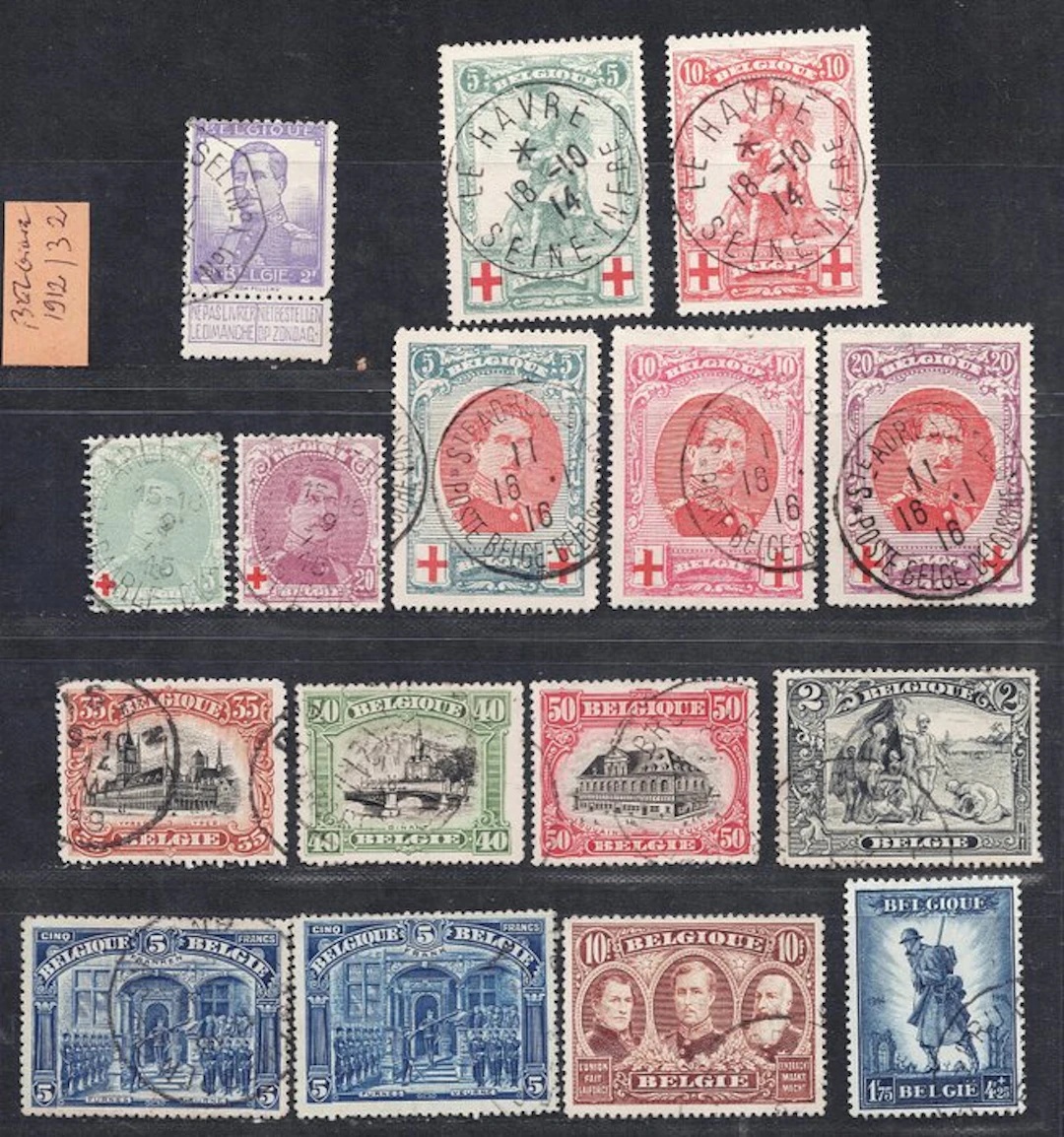 Belgium 1912/1932 - A set of good values.