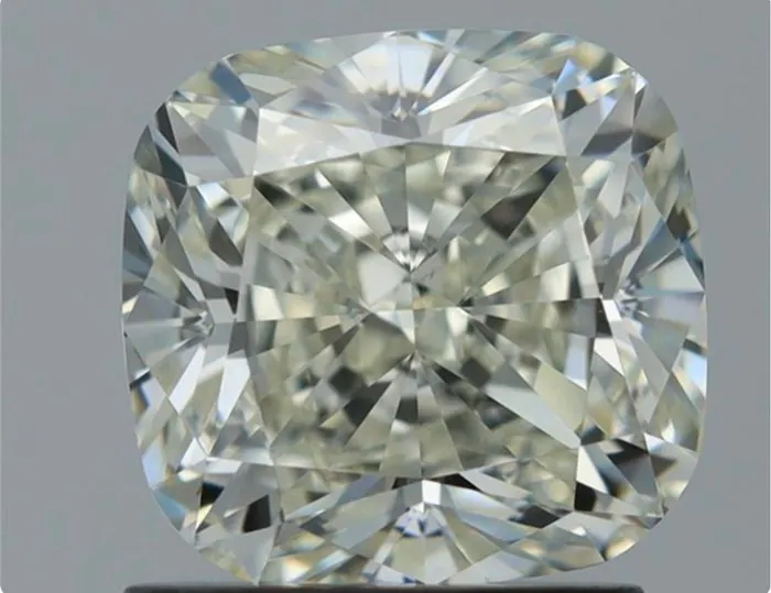 1 pcs Diamond (Natural) - 1.60 ct - Cushion - J - VS1 - HRD Antwerp - Ex Ex