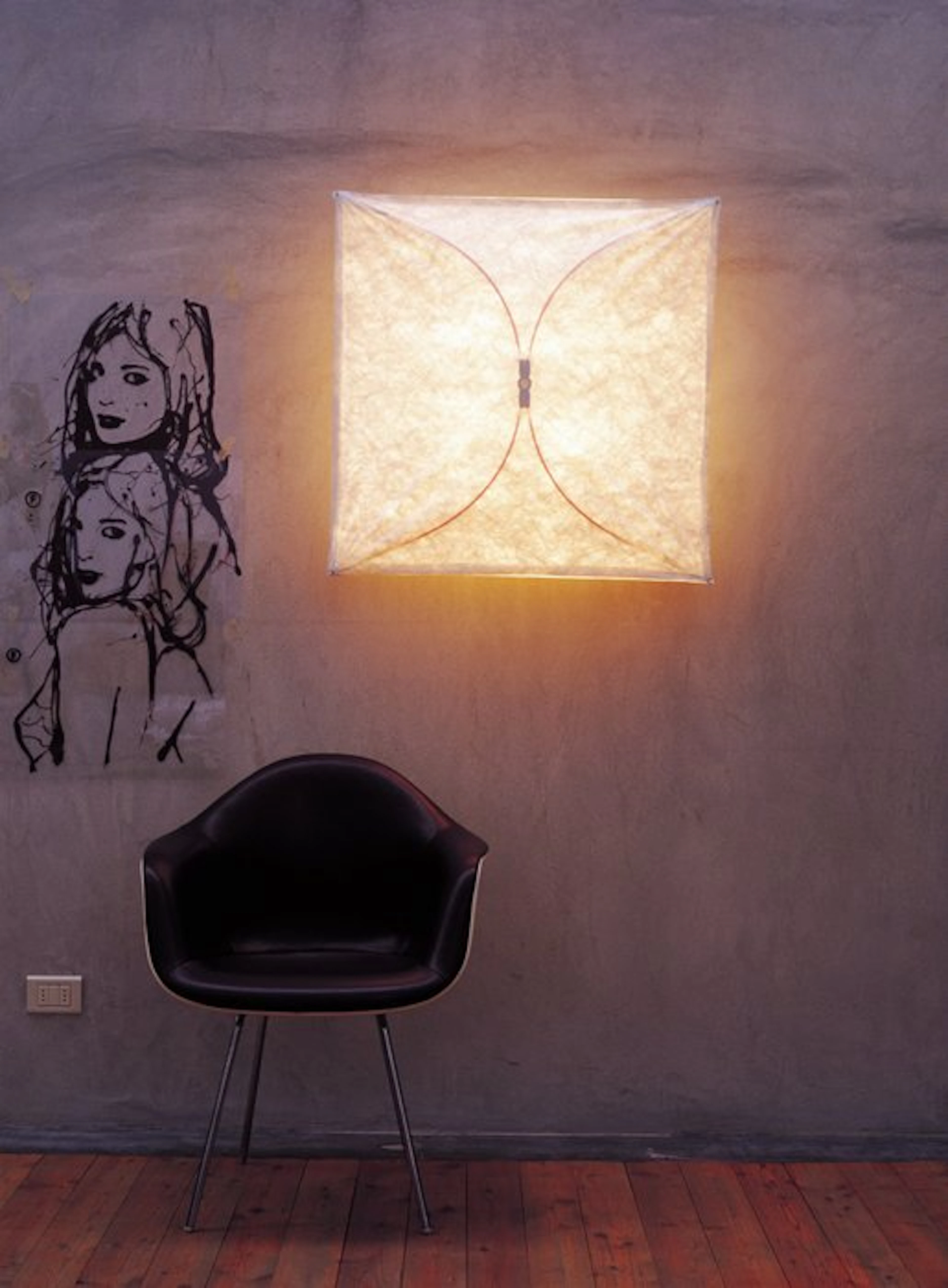 Flos - Tobia Scarpa - Wall lamp - Ariette 2 - Steel, Polypropylene