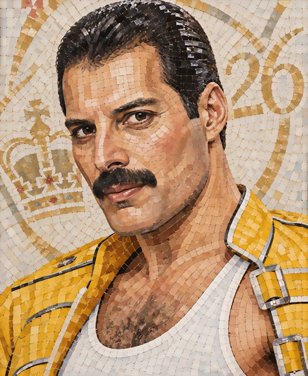 Mosaico di Freddie Mercury - 2026 - 45x55Cm