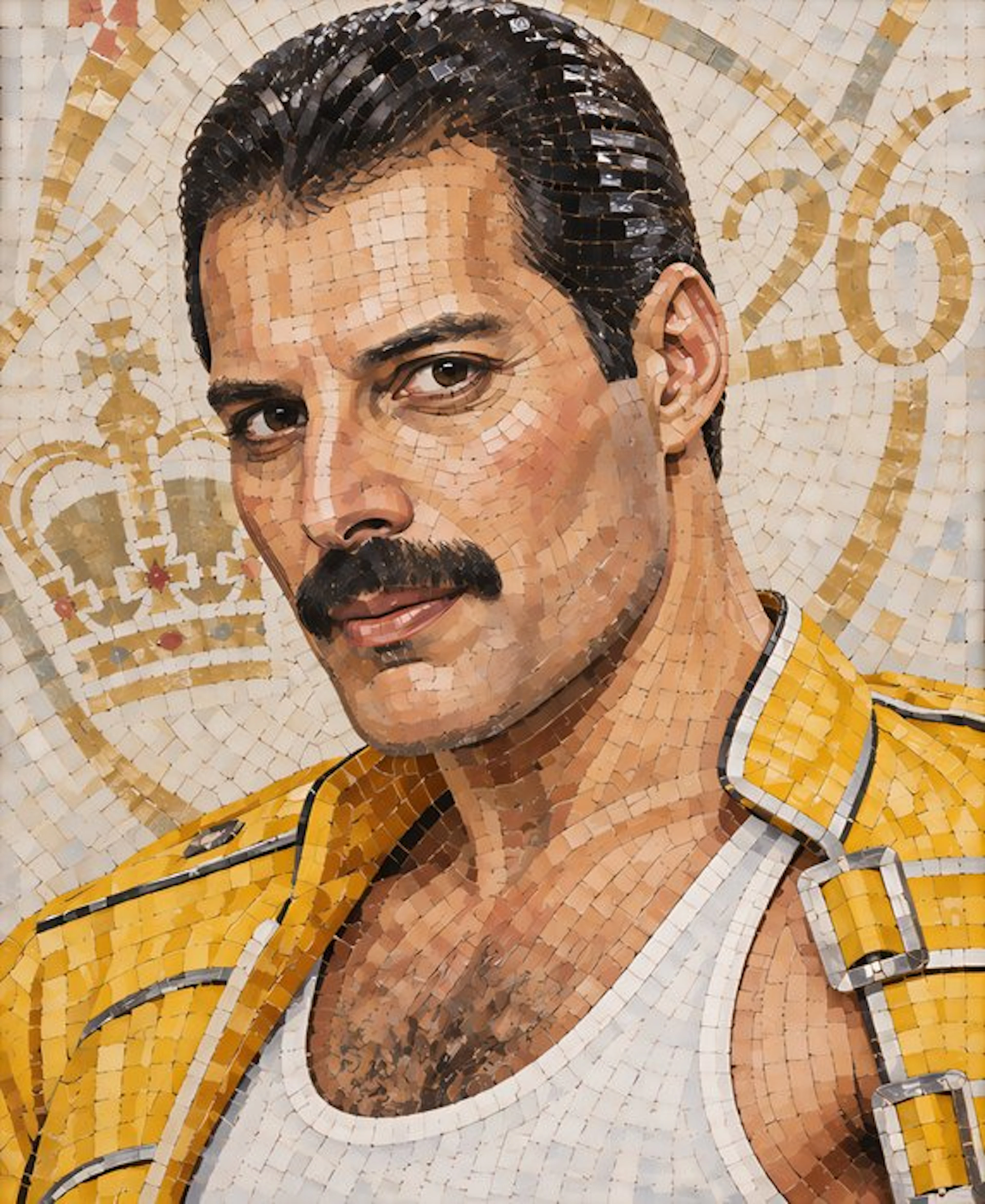 Mosaico di Freddie Mercury - 2026 - 45x55Cm