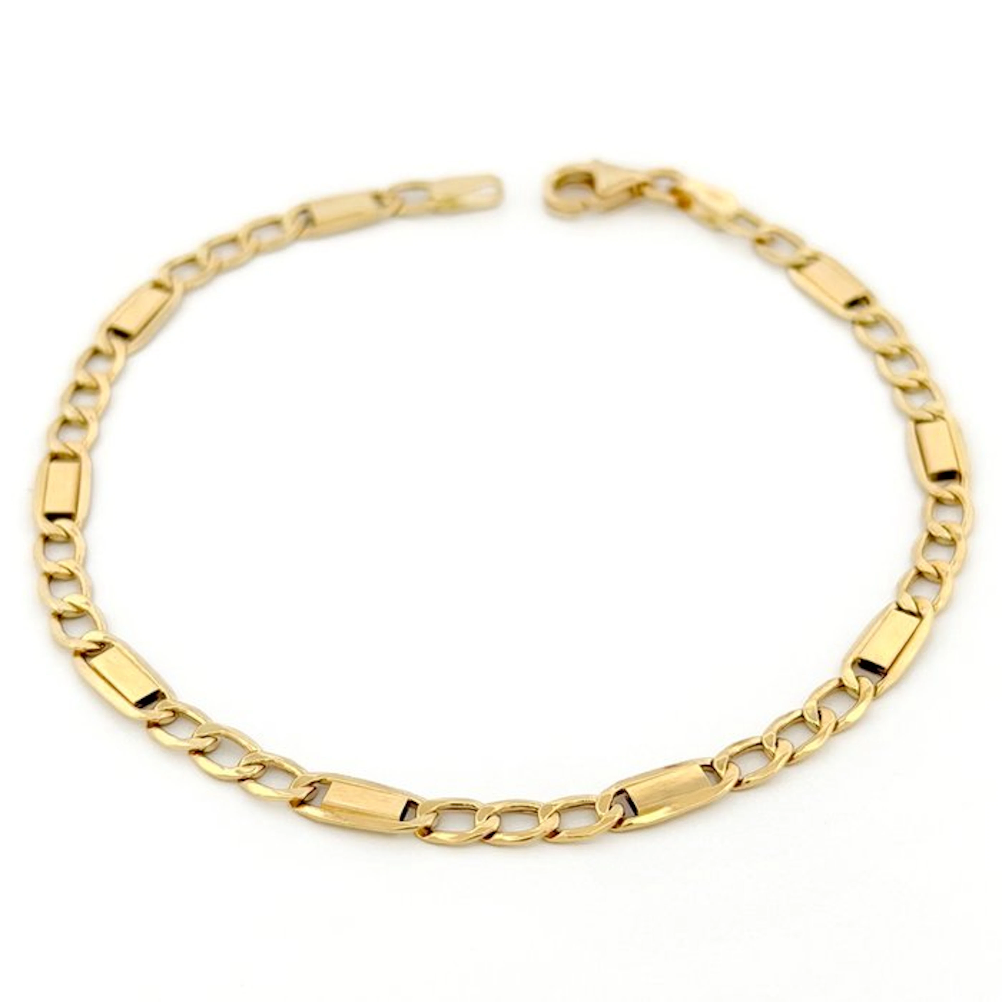 Bracelet - 18 kt. Yellow gold - Figaro