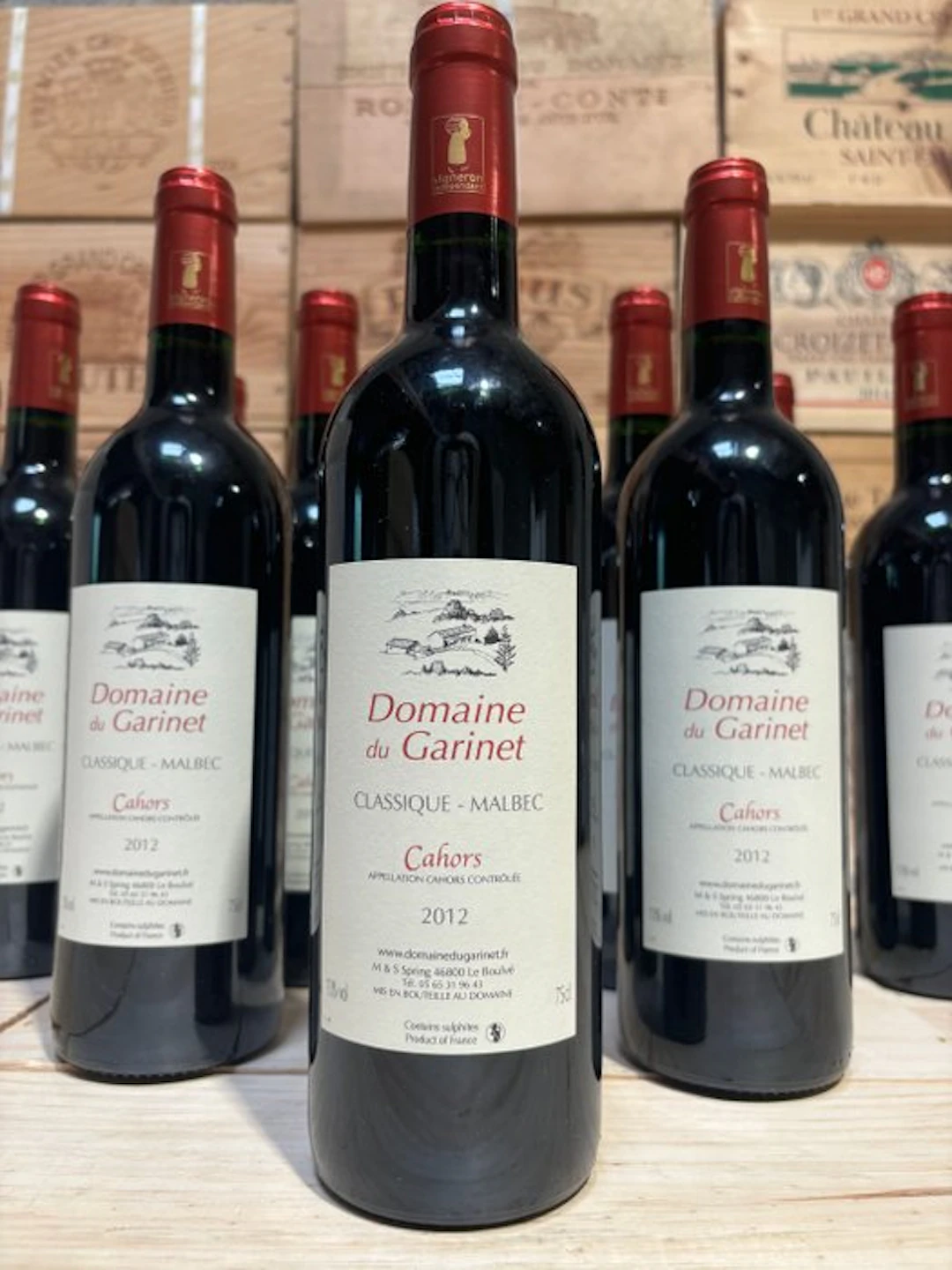 2012 Domaine du Garinet Malbec - Cahors - 12 Bottles (0.75L)