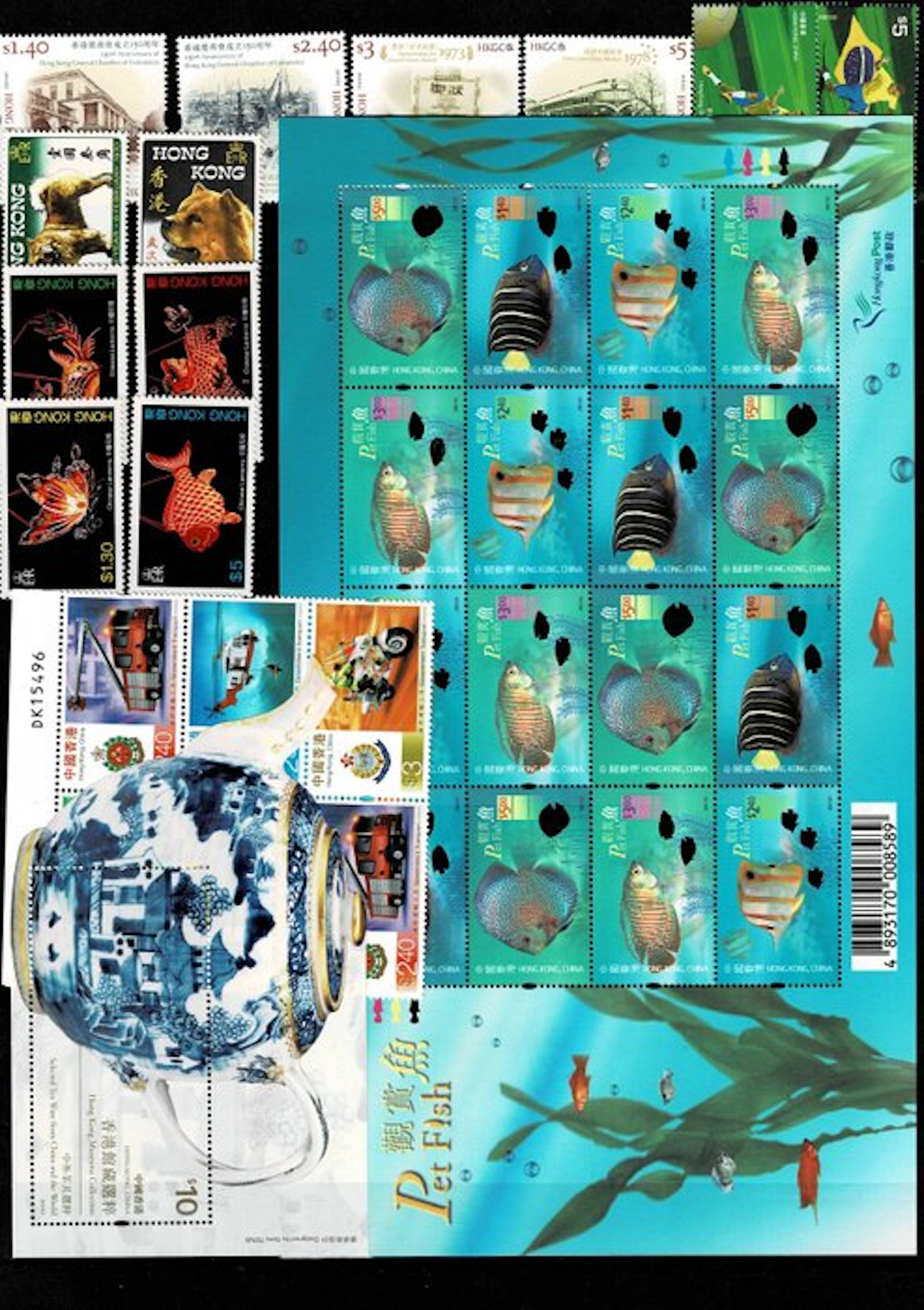 Hong Kong 1970/2025 - Stock book with series and blocks
