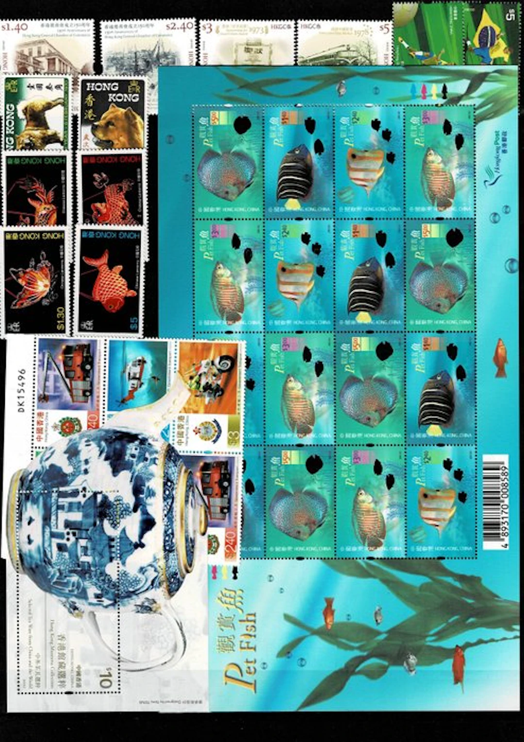 Hong Kong 1970/2025 - Stock book with series and blocks