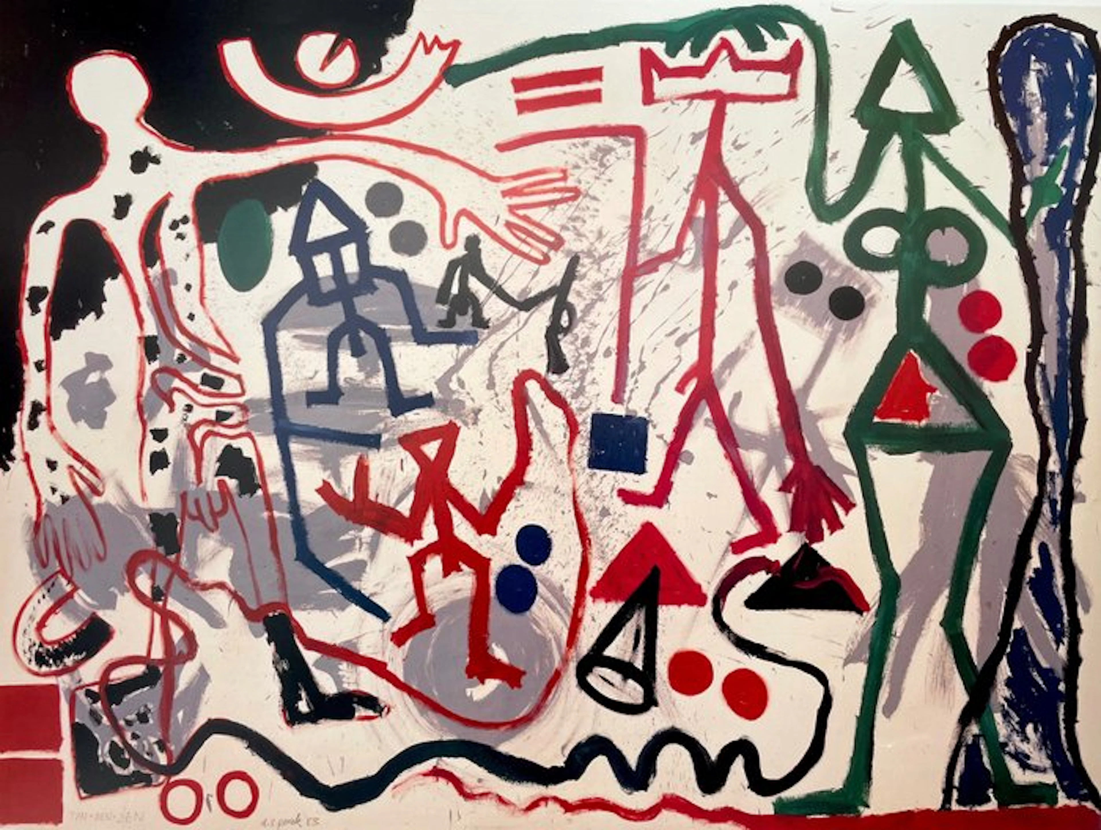 A.R. Penck - TEN X DEN X ZEN (1 )- Offset Lithograph...
