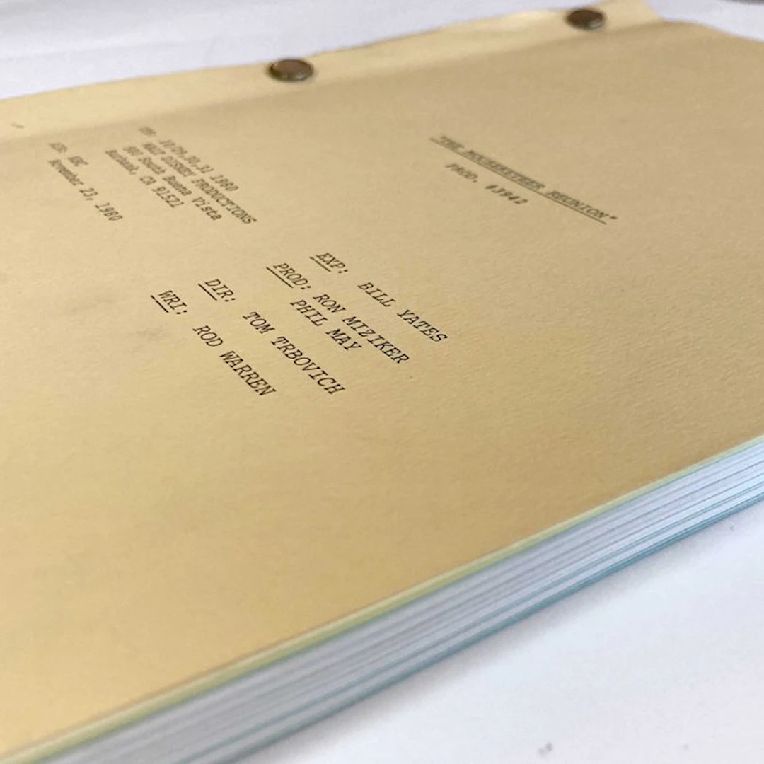 The Mouseketeer Reunion : Original Script from Walt Disney Productions - (1980)