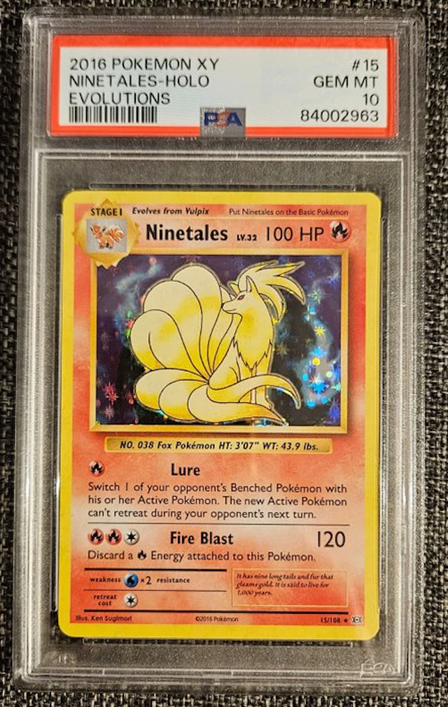 Pokémon - 1 Graded card - Ninetales 15/108 Foil - PSA 10 - XY - Evolutions