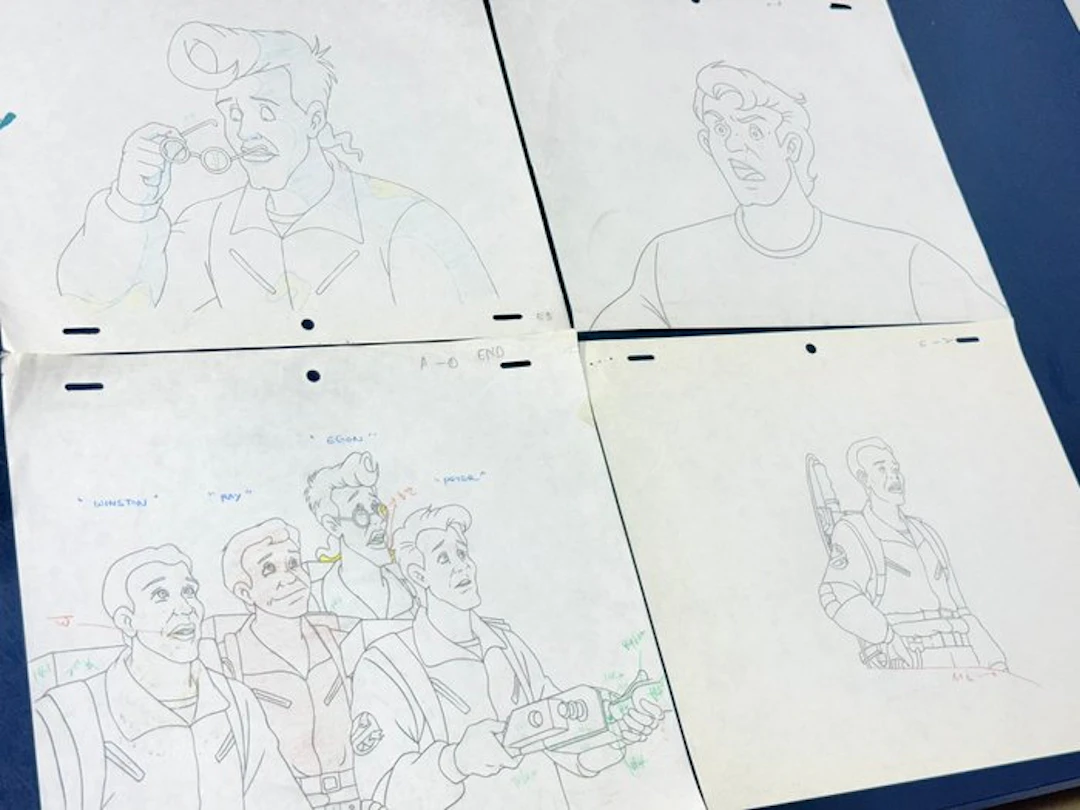 DIC Entertainment - Lot of 4 Original Animation Drawings...