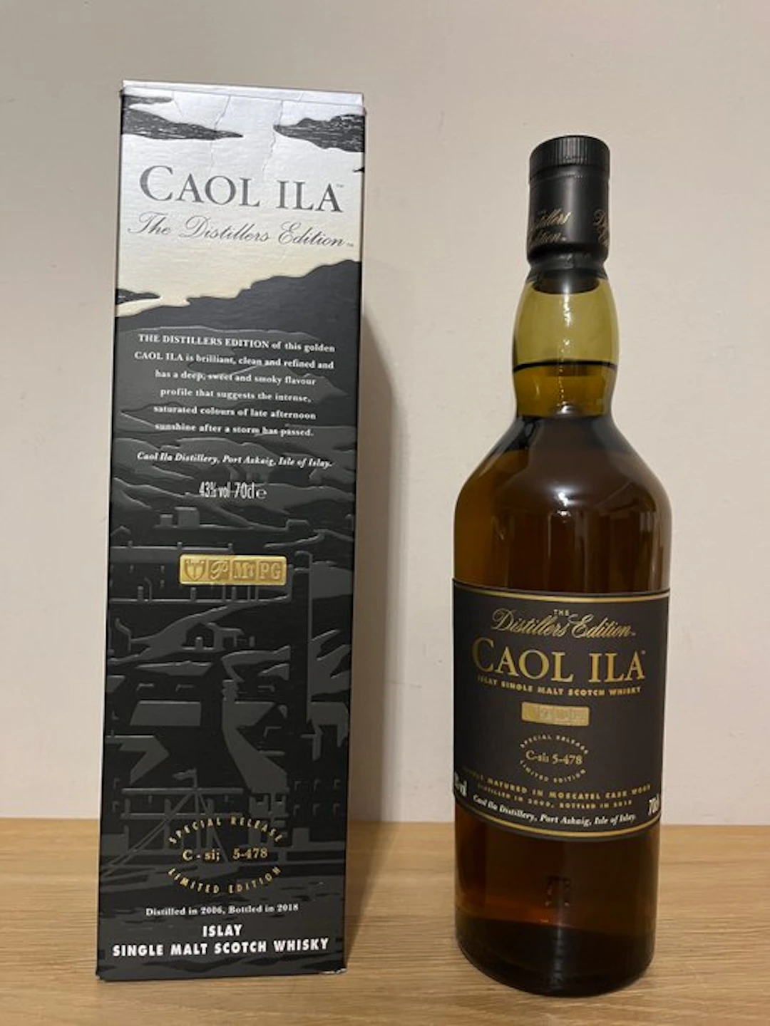 Caol Ila 2006 12 years old The Distillers Edition - Moscatel Cask Finish - b