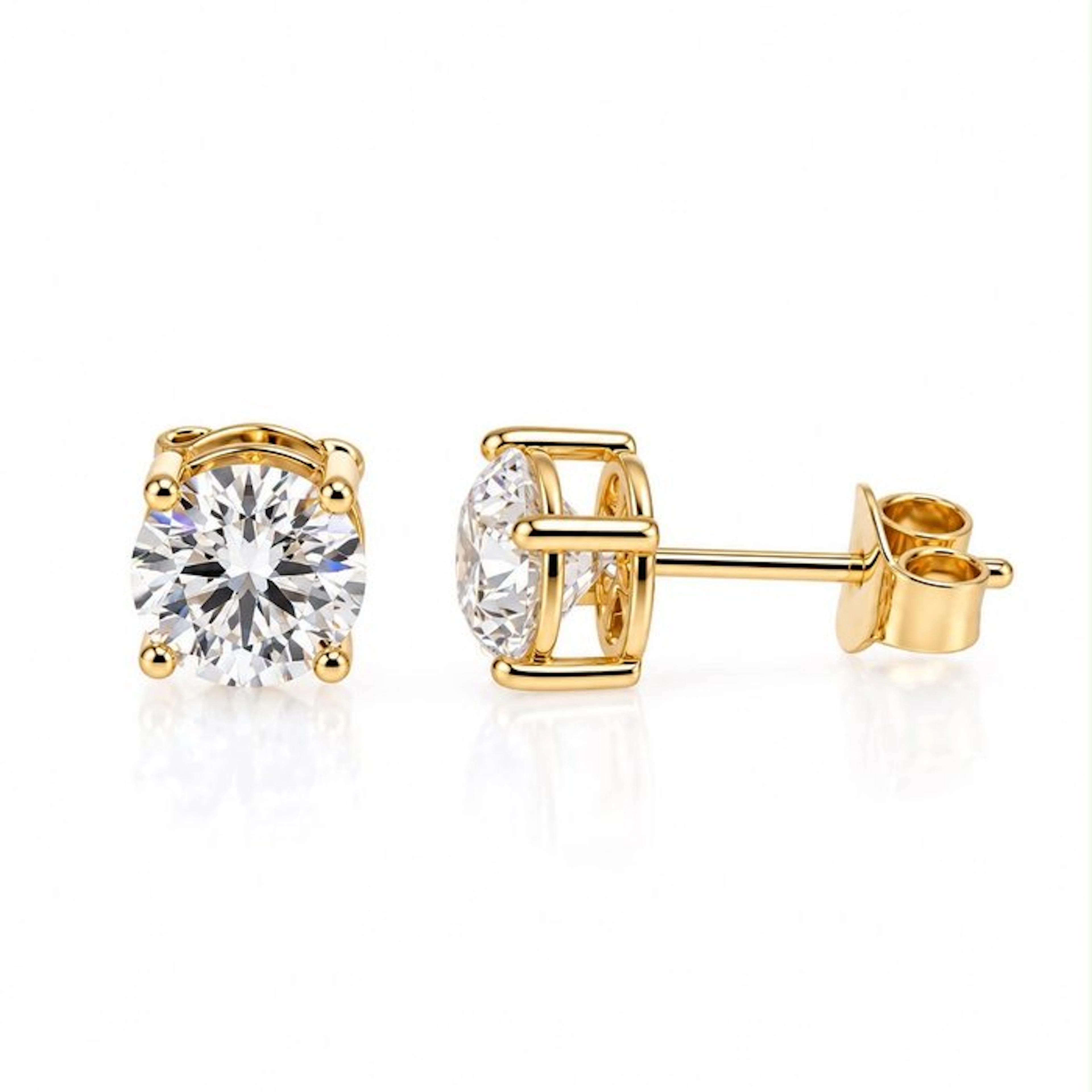 No reserve price - Earrings - 14 kt