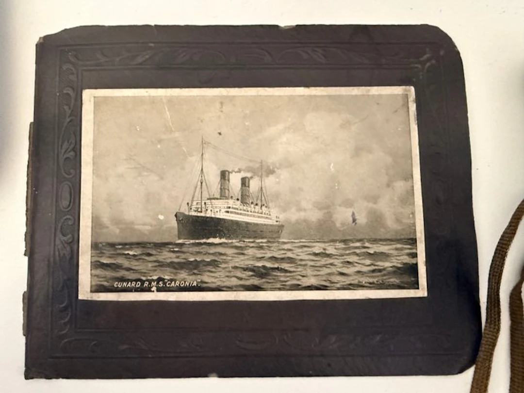Photo album - Two 1926 Travel Photo Albums – RMS Caronia – Brittany