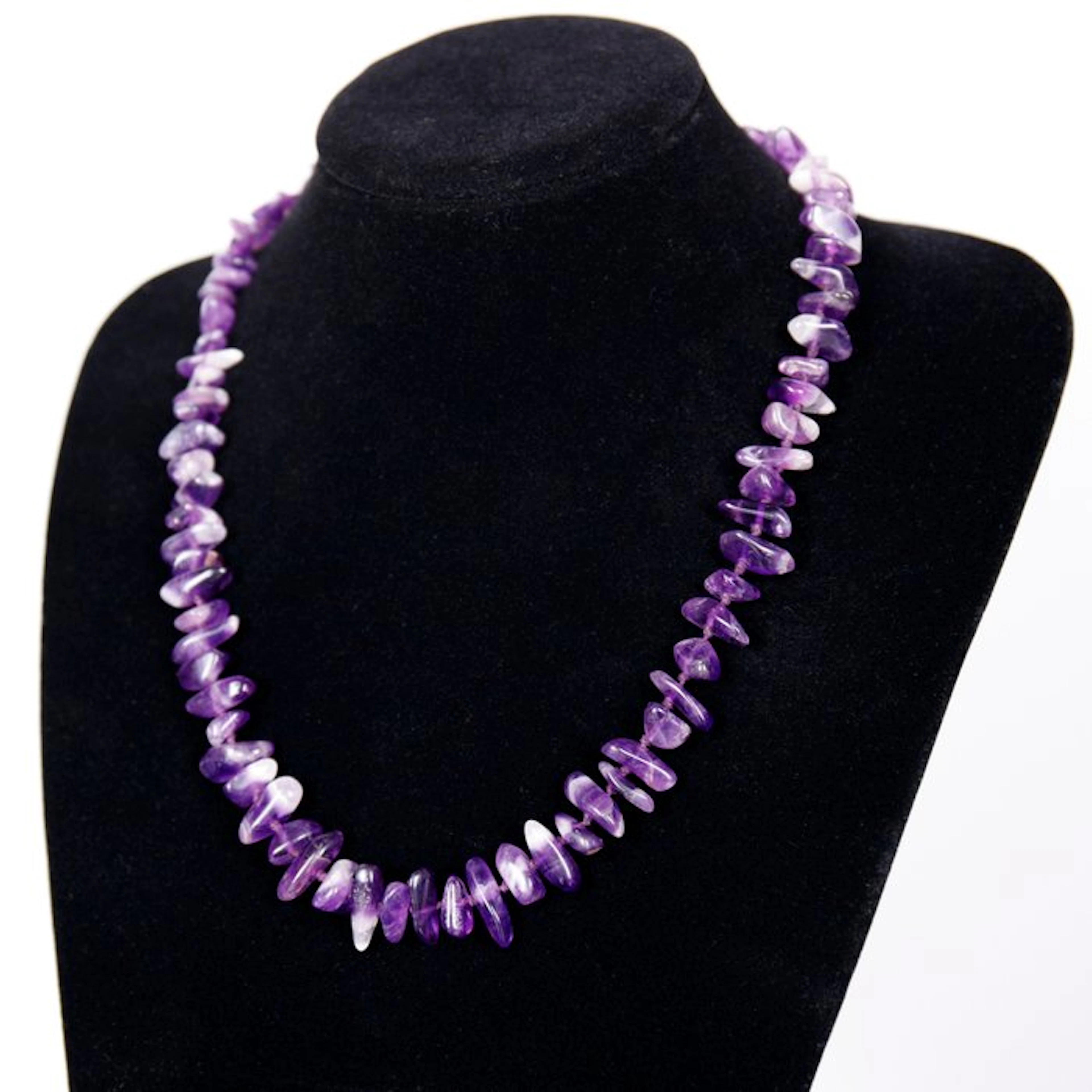 Vintage Amethyst - Necklace Jewellery - Width: 54 cm- 60 g
