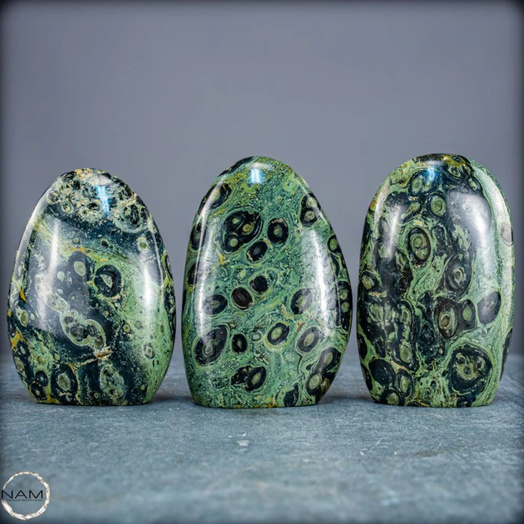 Kambaba Jaspis Trio – Fascinating natural art in...