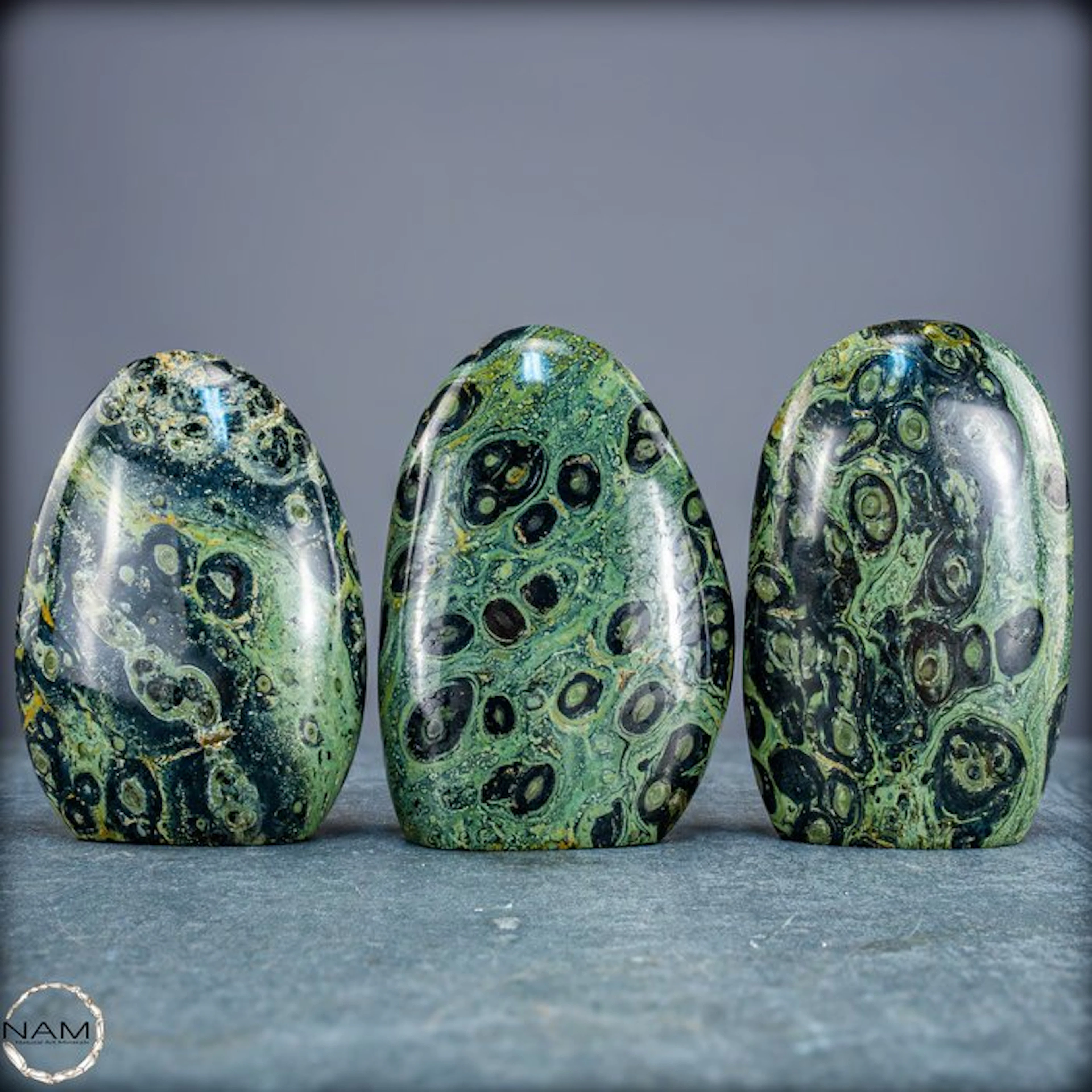 Kambaba Jaspis Trio – Fascinating natural art in...