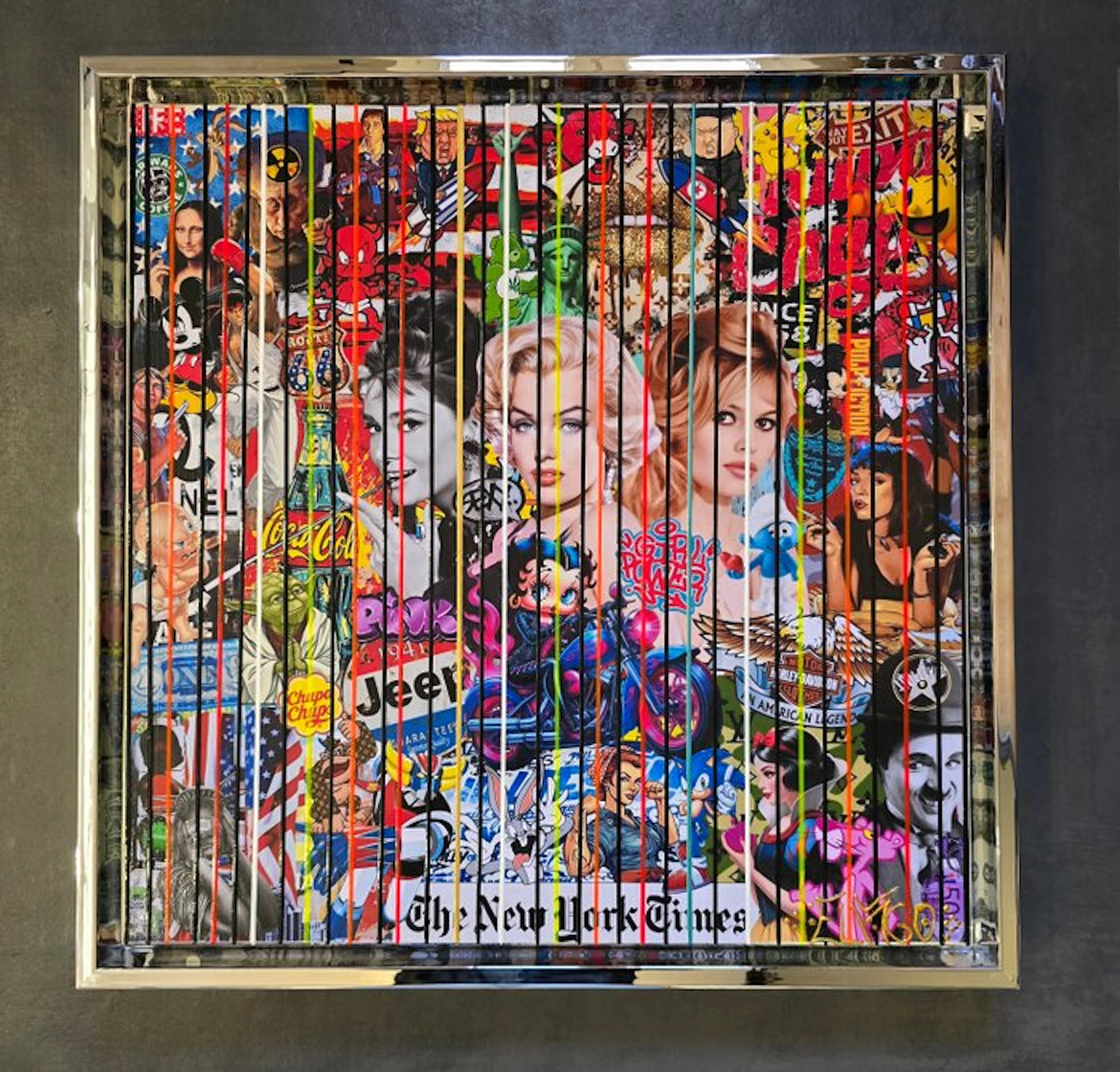 Elmago - Marilyn pop icons 4 codebarre (large) luxe