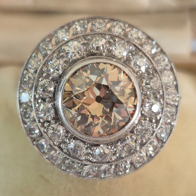 No reserve price - Ring Platinum - 3.84ct