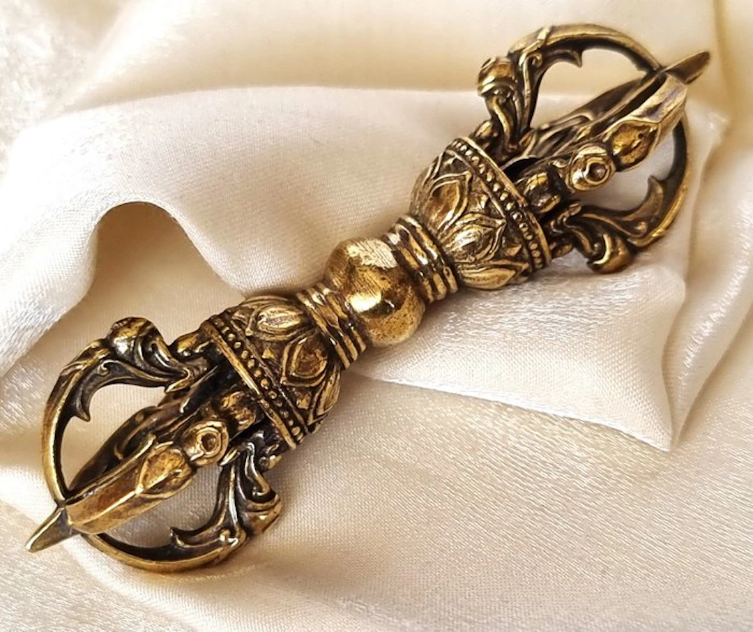 Bronze – Ritual Tantric Scepter – Vajra (Dorje – वज्र)...
