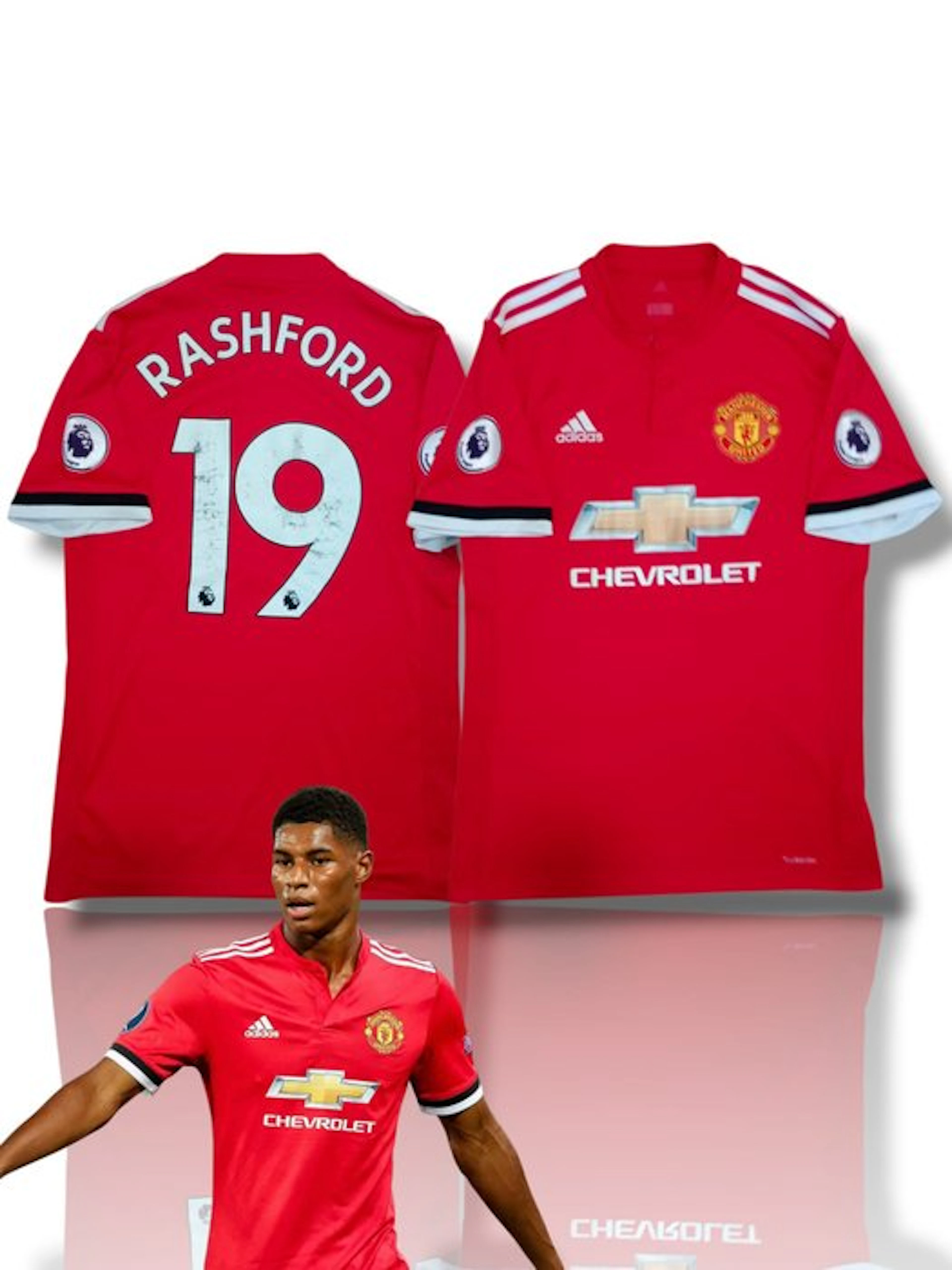 Manchester United - Britisch League - Marcus Rashford - 2018 - Football jersey