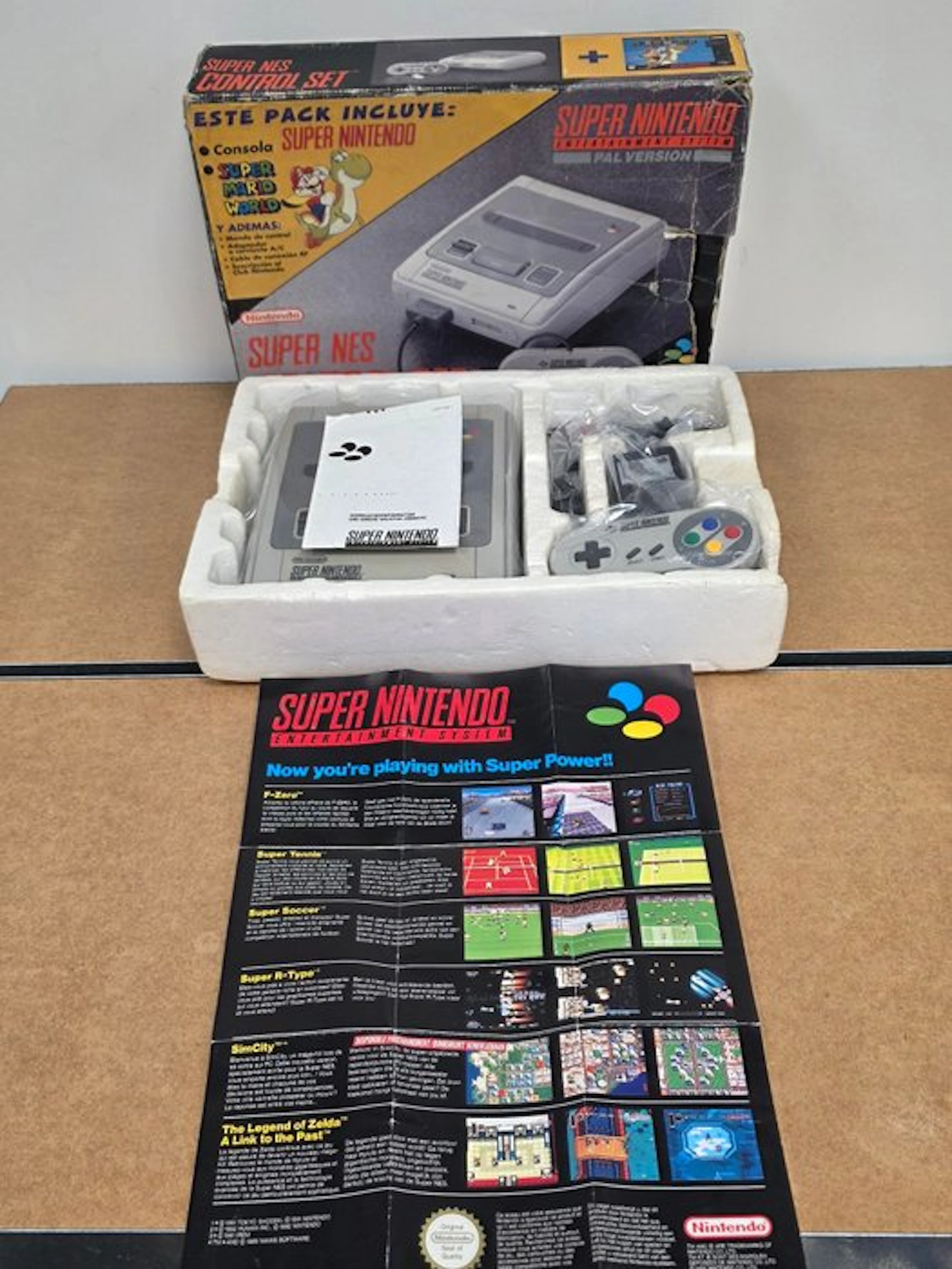 Nintendo - Snes - Super Rare - Mario World Small Box...
