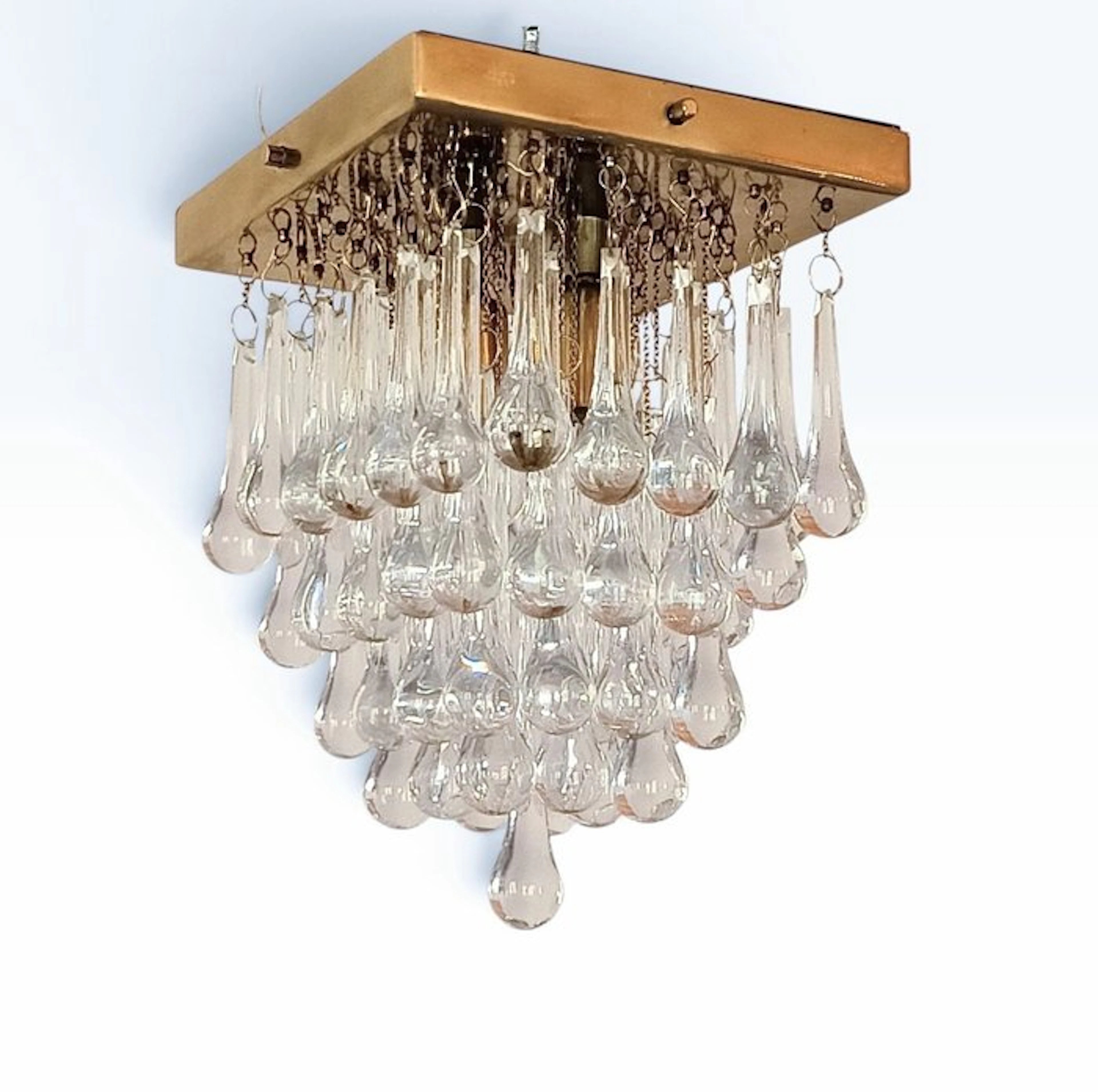 Hanging lamp - Metal, Crystal