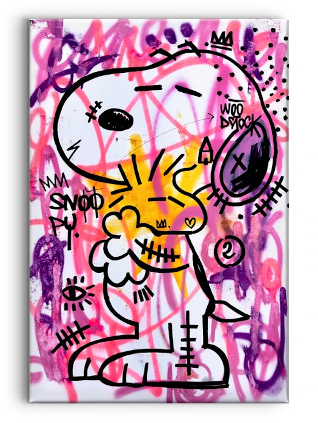 LACRISS (1990) - Snoopy e Woodstock Purple + Original Paint 100% - XL