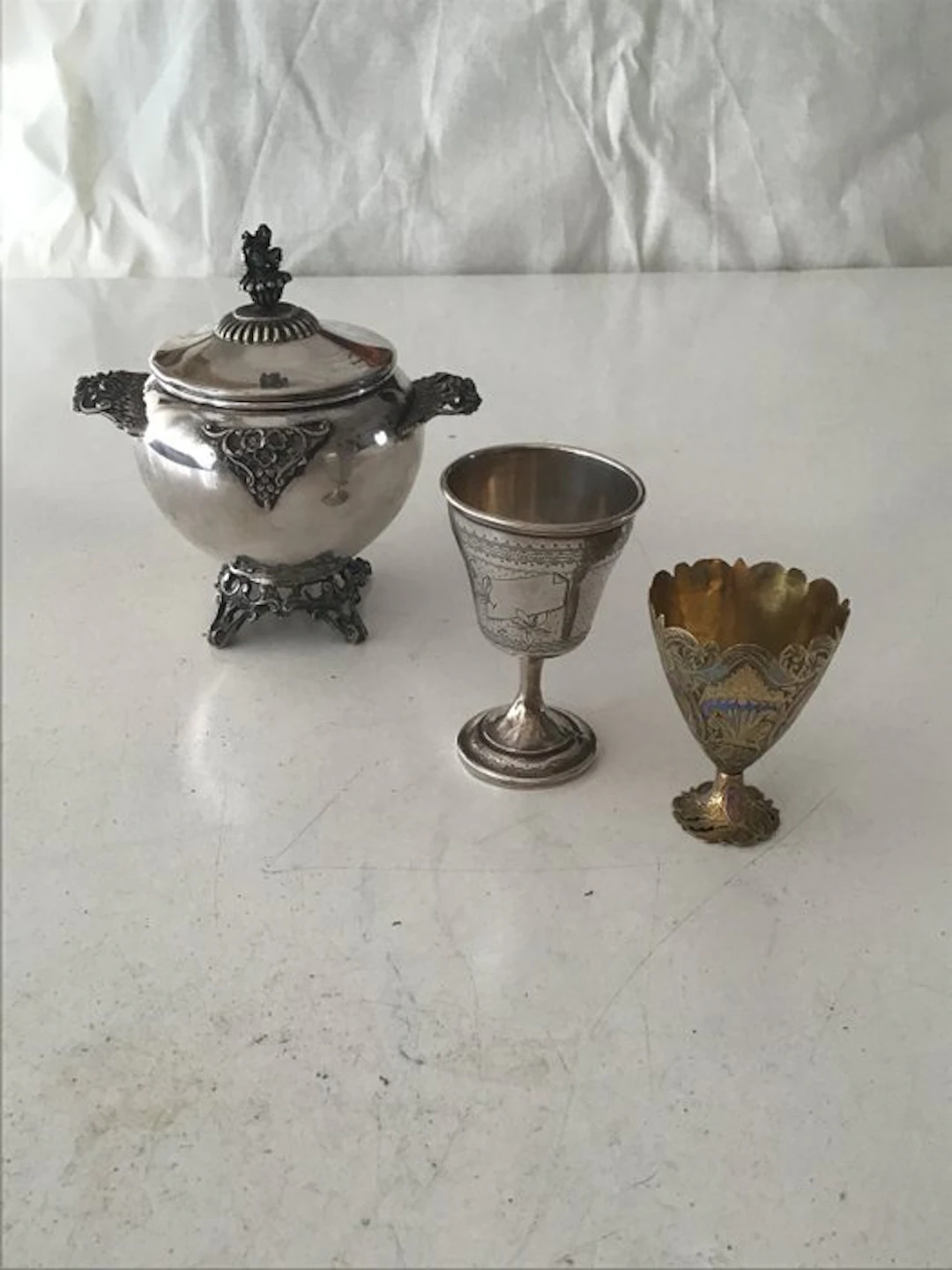 Egg cup (3) - Silver