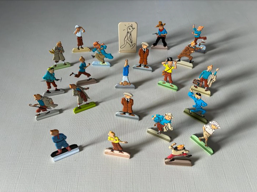 Tintin - Set of 22 flat Corner figurines - 2010