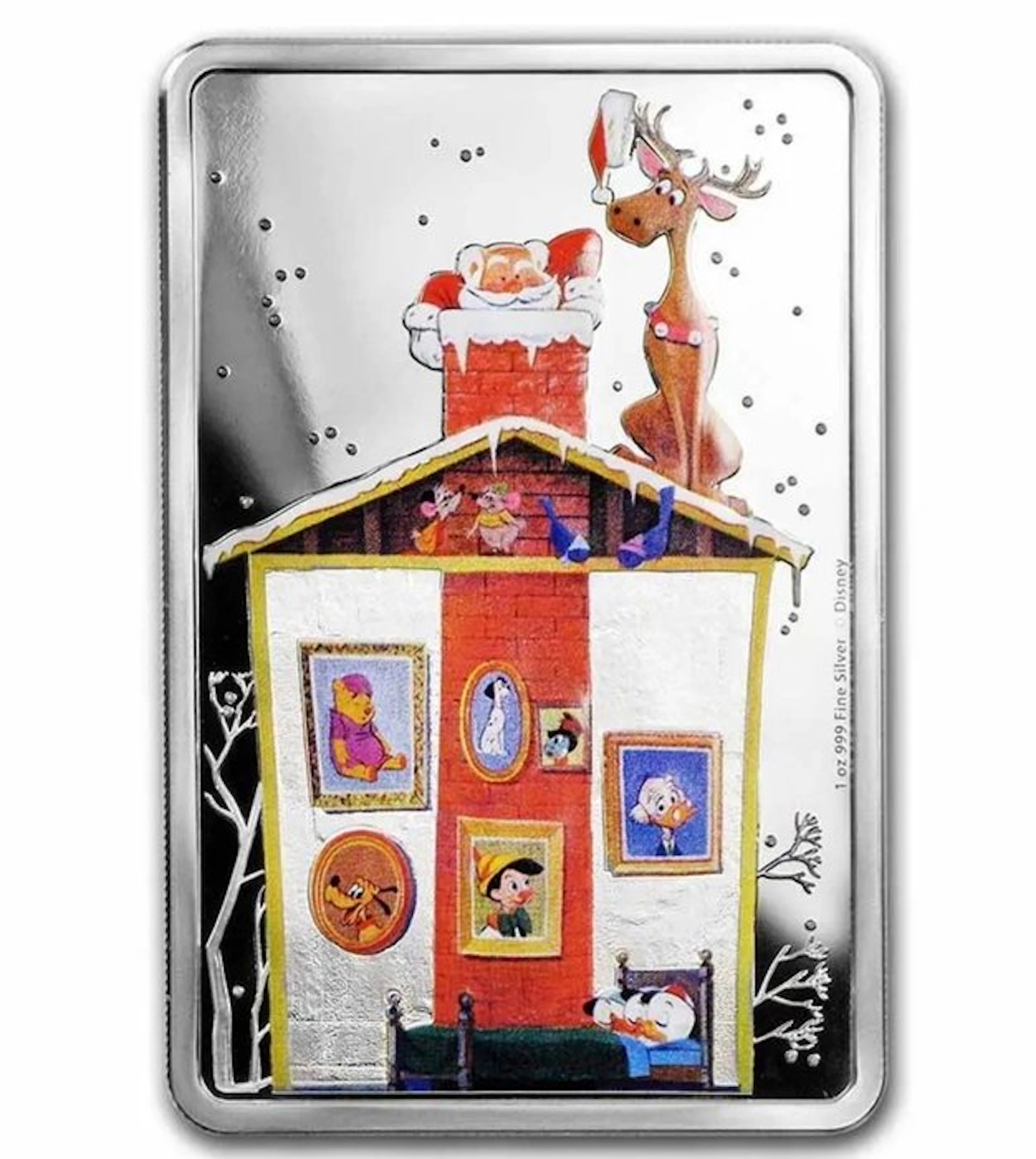 Niue. 2 Dollars 2018 Season Greetings - Disney - 1 Oz mit CoA und BOX
