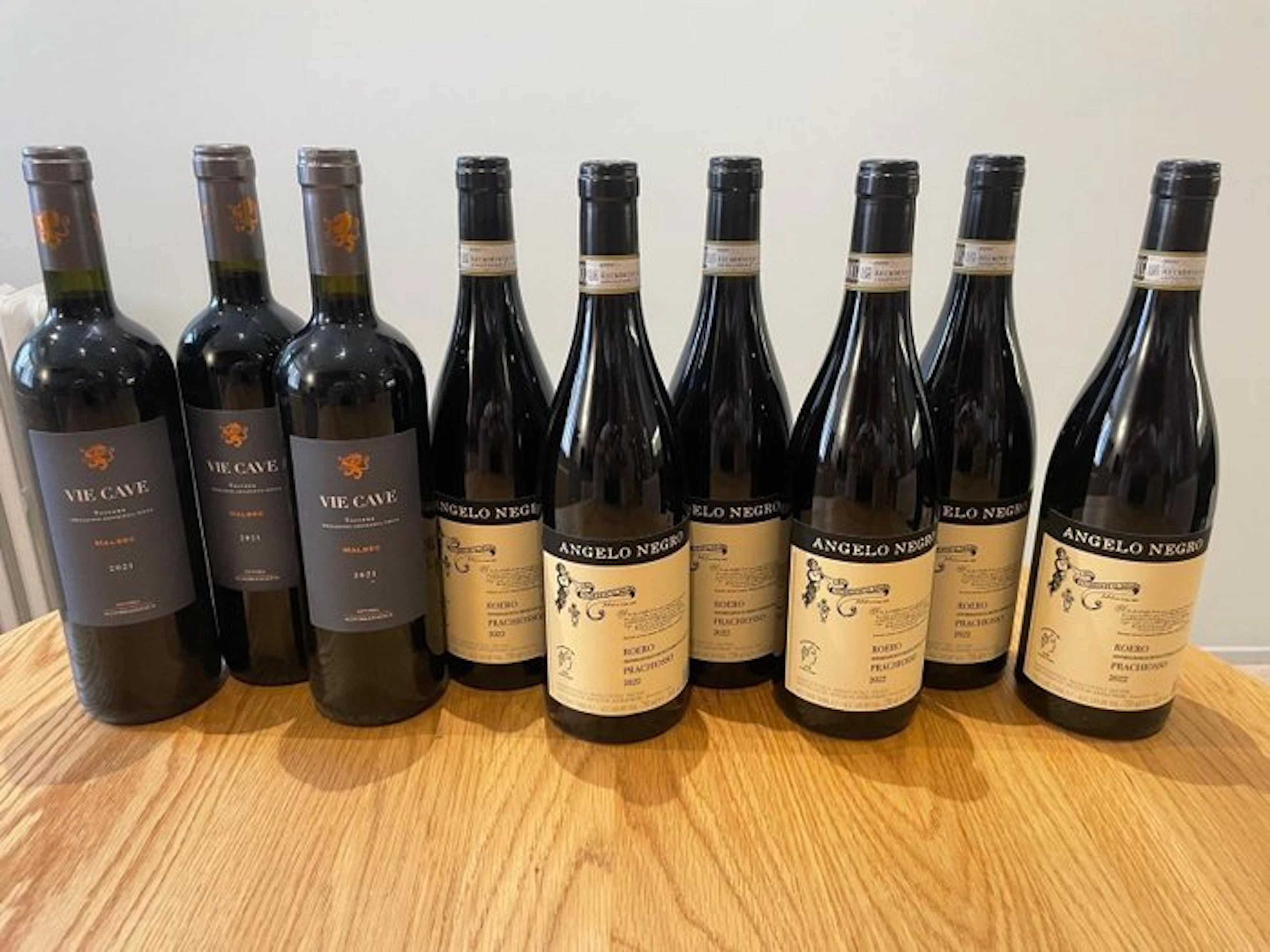 2022 Angelo Negro Prachiosso x6 & 2021 Vie Cave x3 - Piedmont