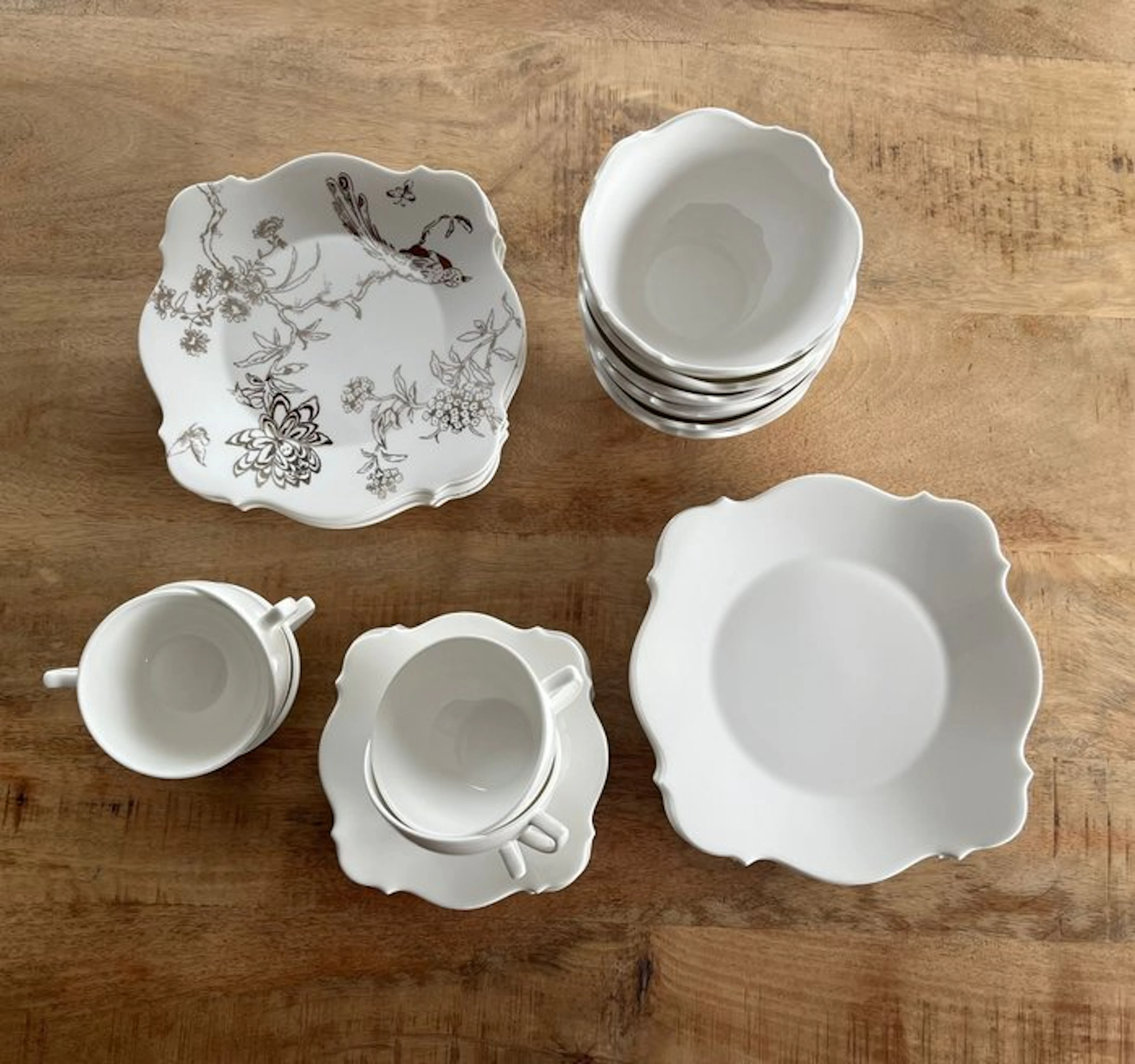 Wedgwood - Dinner set for 6 (6) - Bone - Jasper Conran Chinoiserie