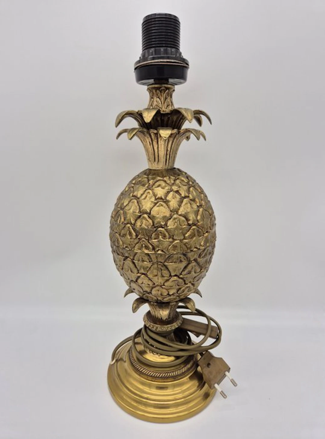 Tischlampe Ananas, Hollywood Regency - Table lamp - Brass