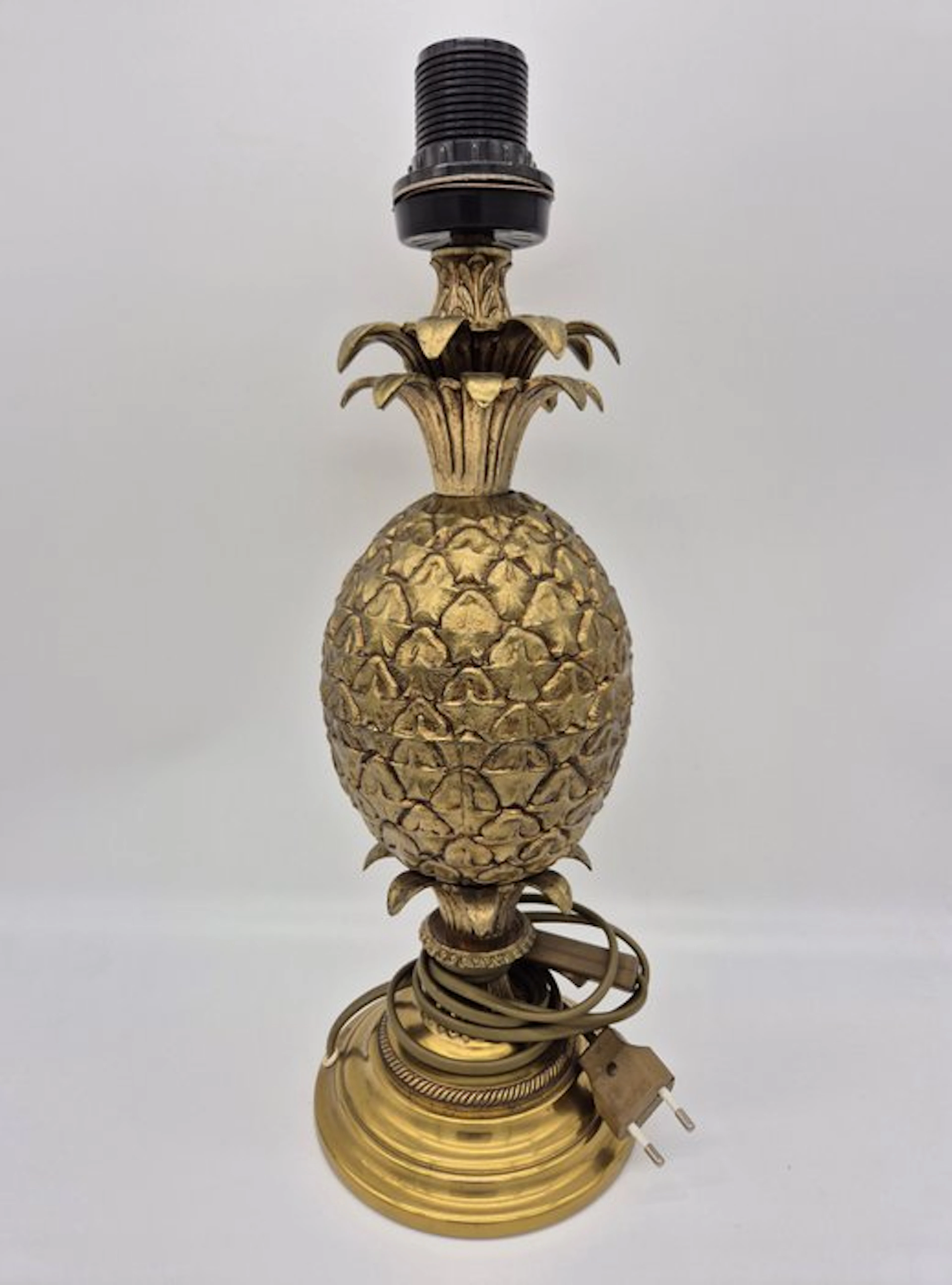Tischlampe Ananas, Hollywood Regency - Table lamp - Brass