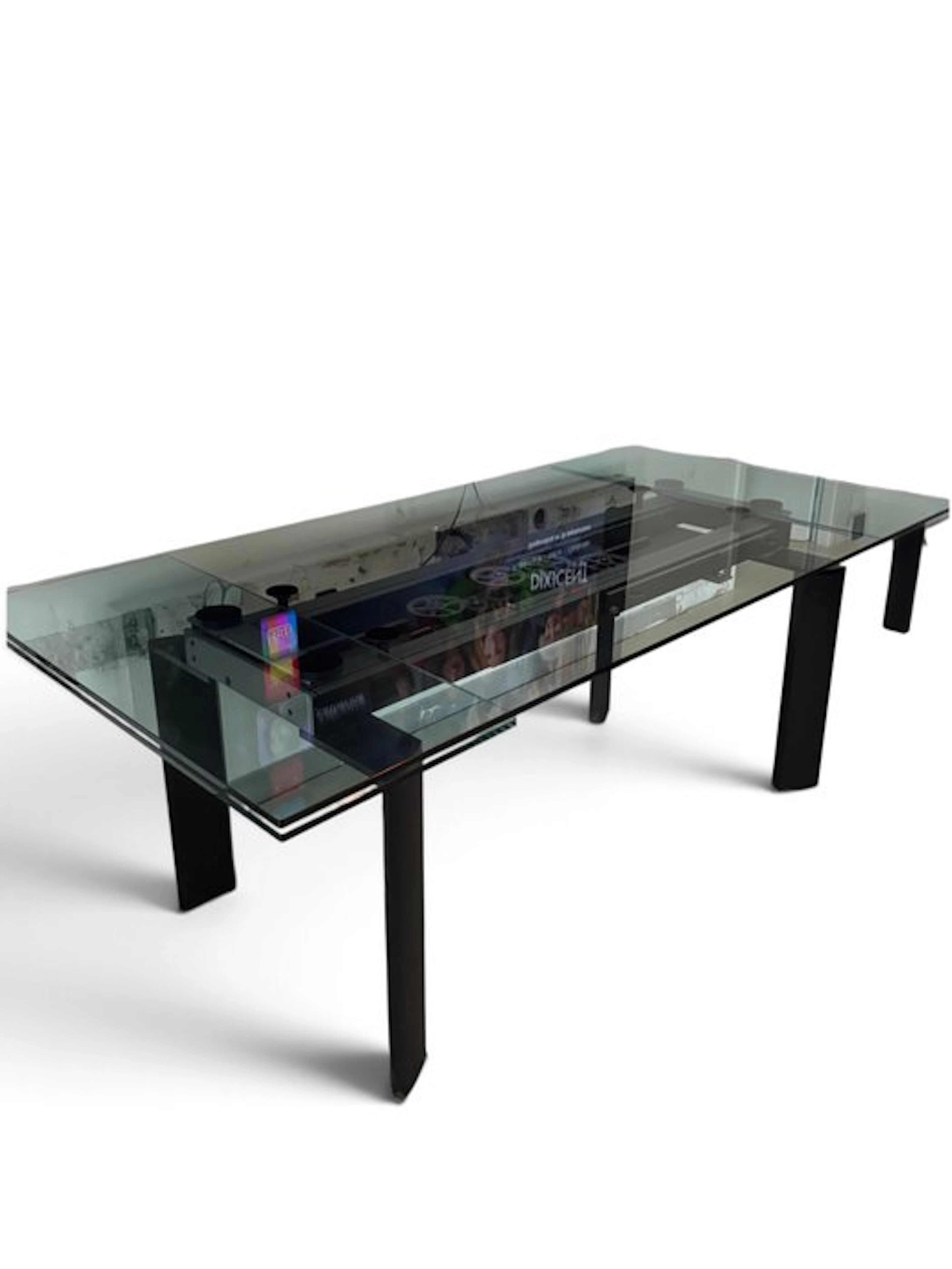 Roche Bobois - Table - Glass, Steel - Astrolabe table by Roche Bobois