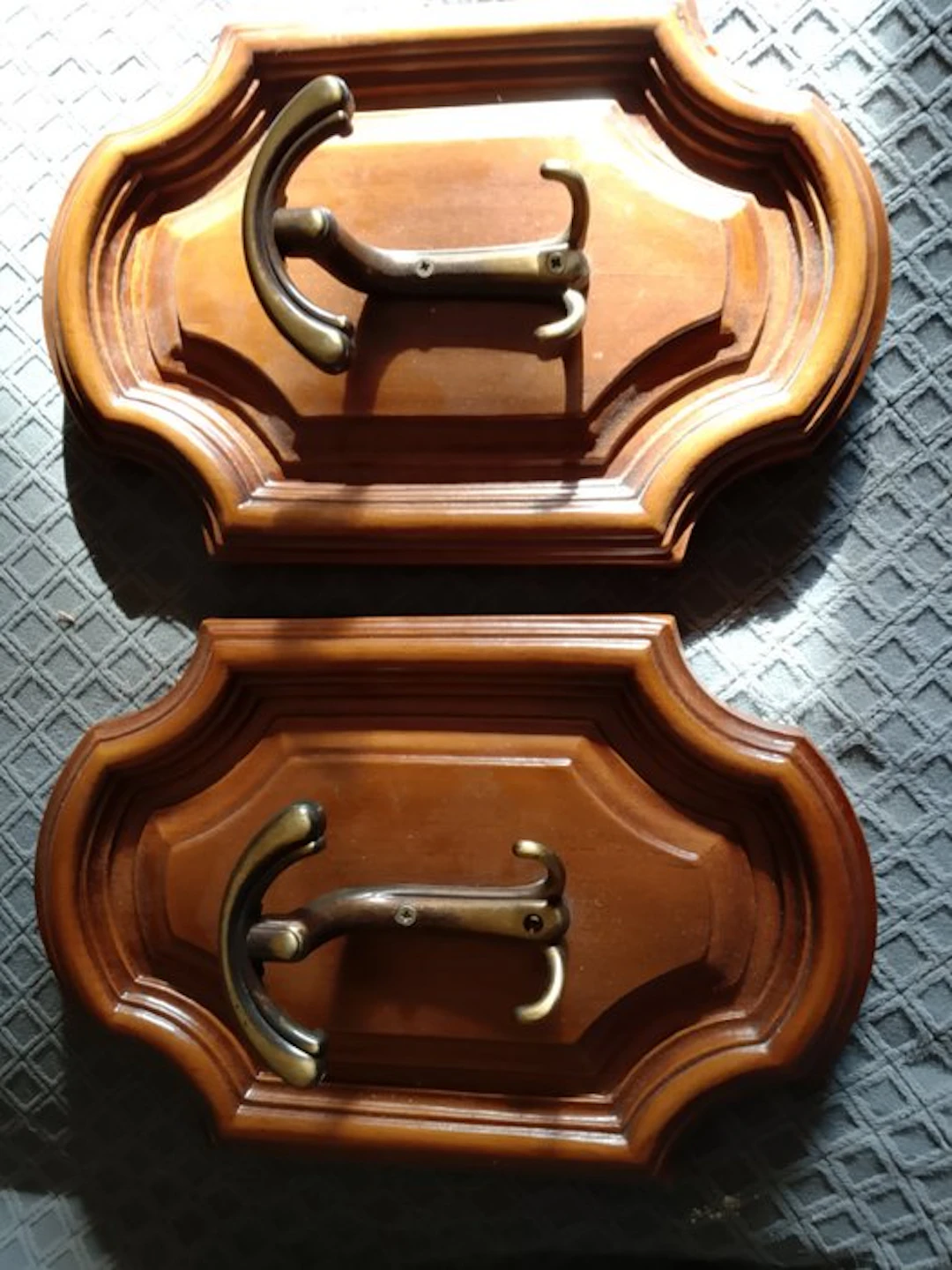 Coat rack - Wood, Hardwood, Brass - Italy (No reserve price)