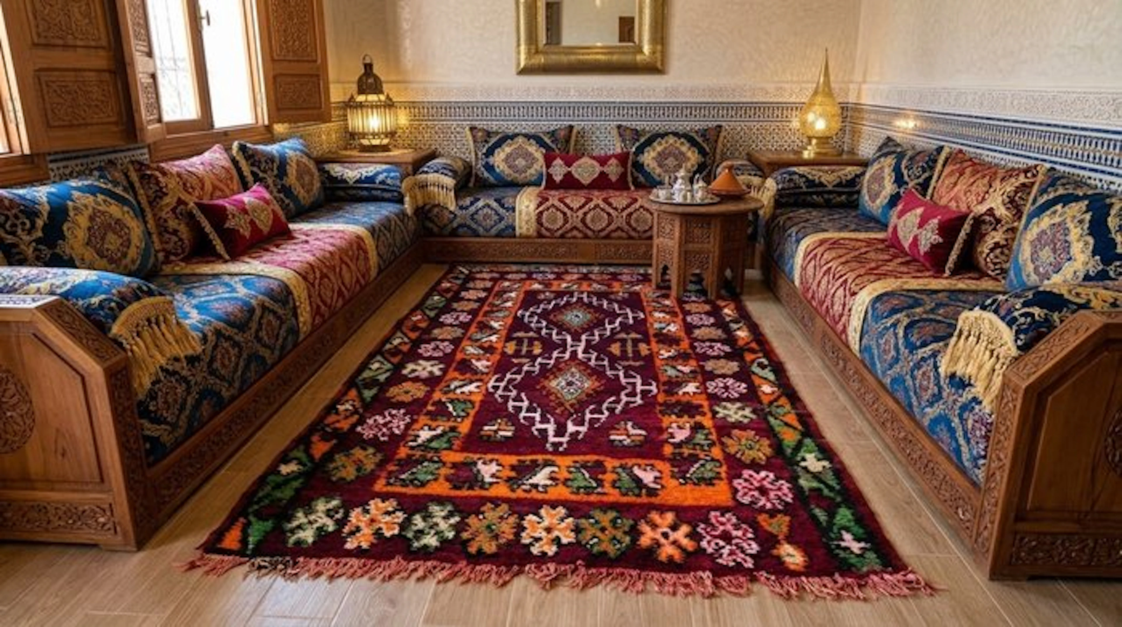 Handmade tribal rug - Rug - 350 cm - 164 cm - Boujad rug, vintage, rare