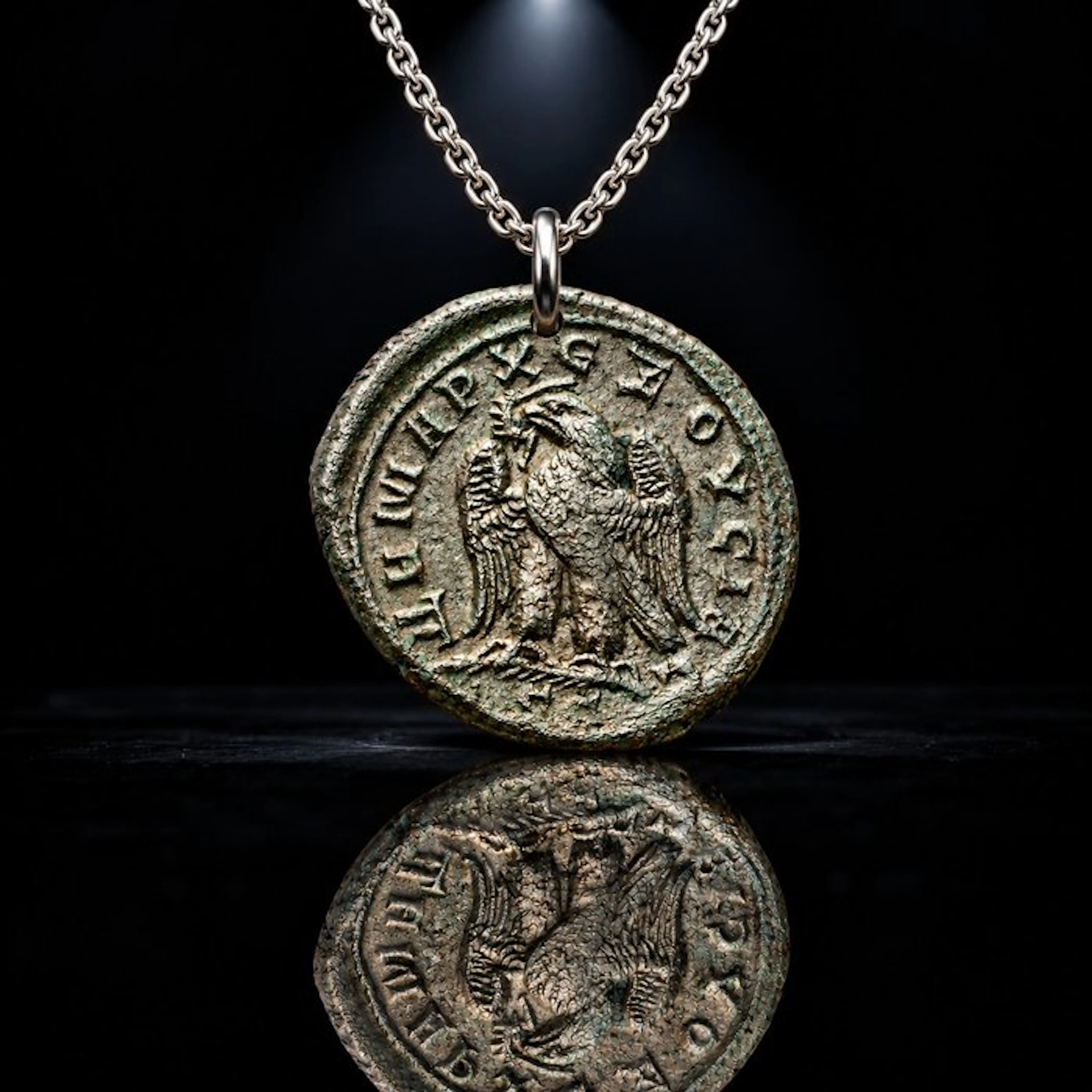 Roman Empire Silver “The Eagle of Victory” — Beautiful...