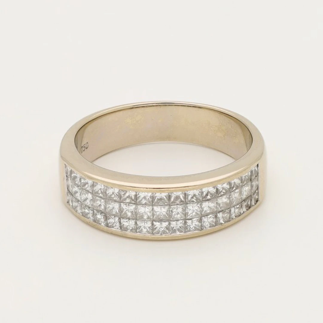 Ring - 18 kt. Yellow gold Diamond (Natural)