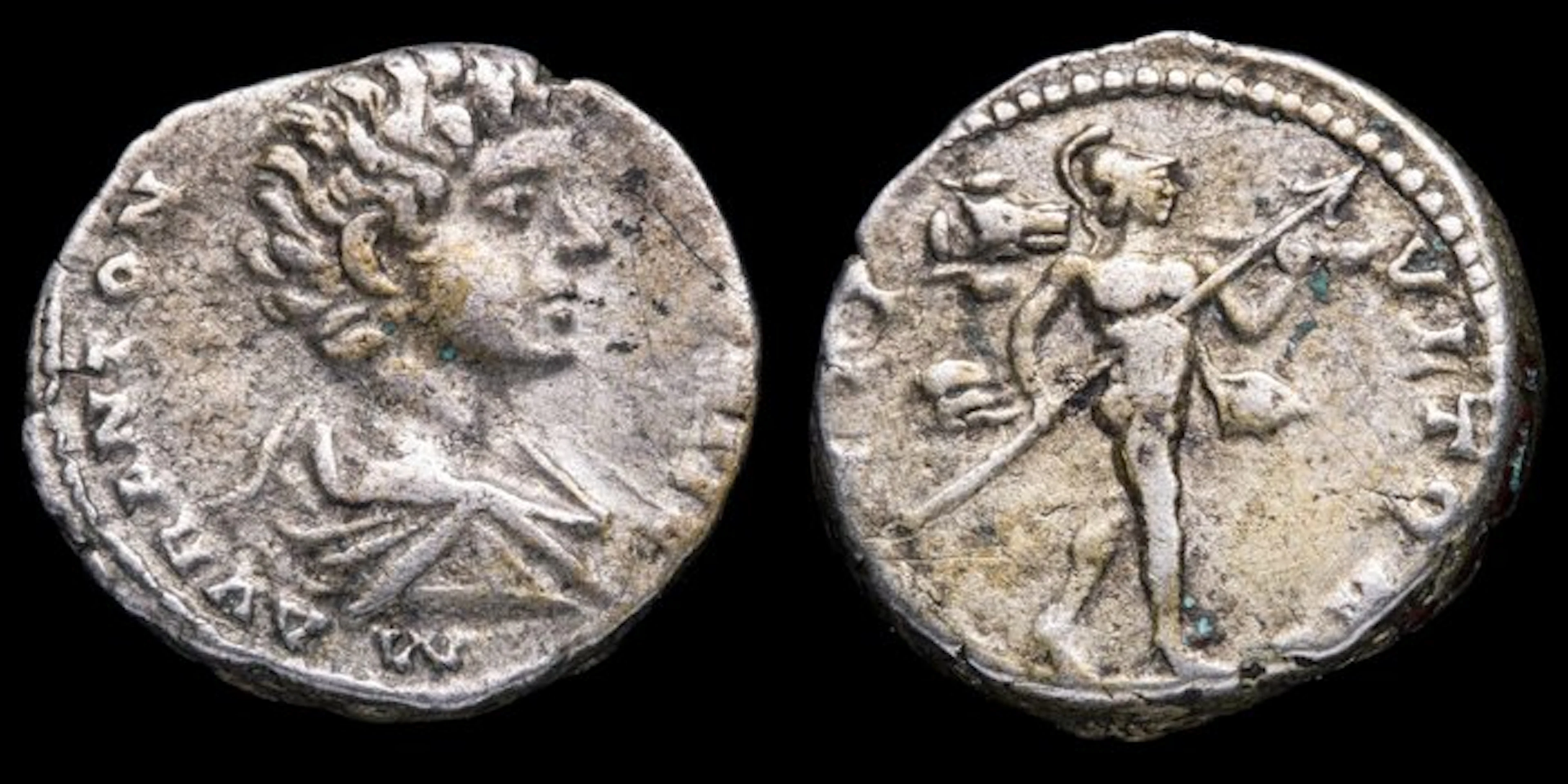 Roman Empire. Caracalla (AD 198-217). Denarius MARTI VLTORI (No reserve price)
