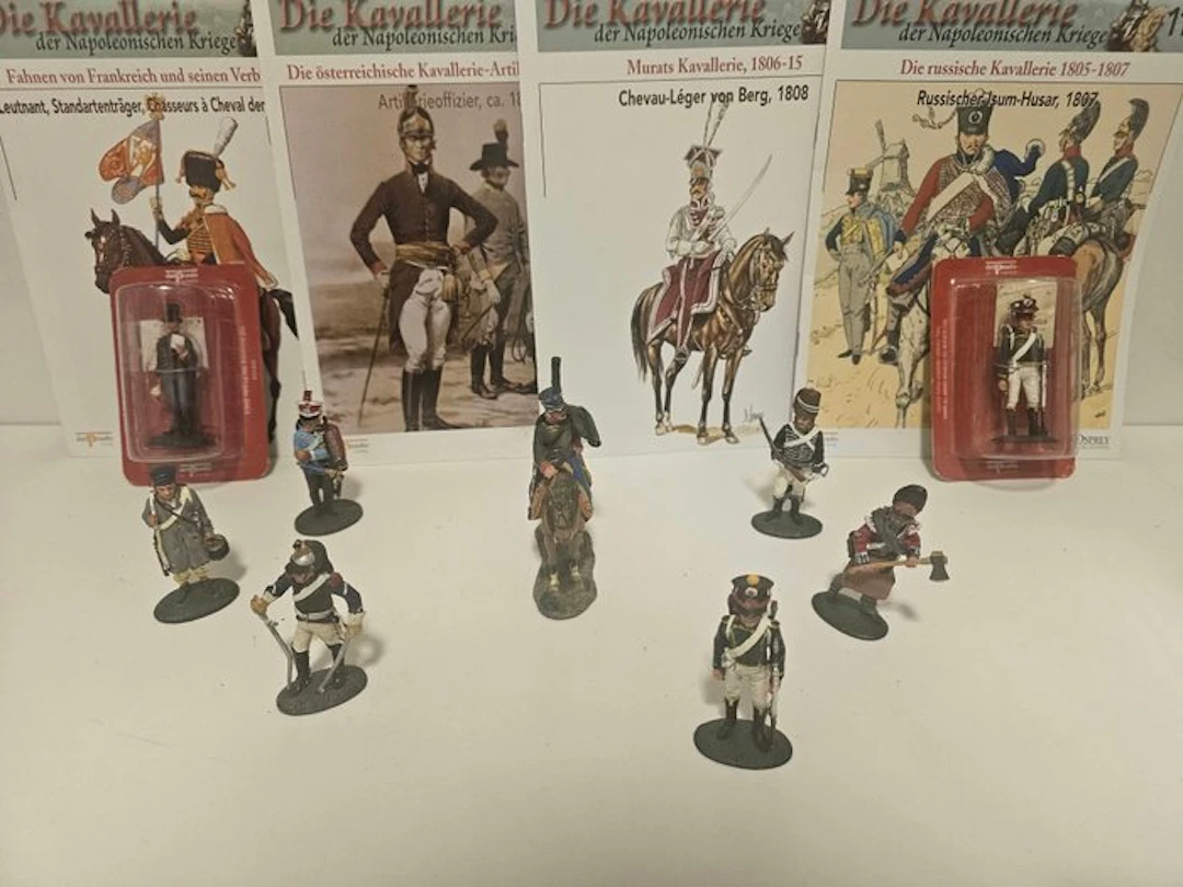 Del Prado - Figure - 9 x Napoleonische Kriege + 4 Original Hefte (13) - Tin