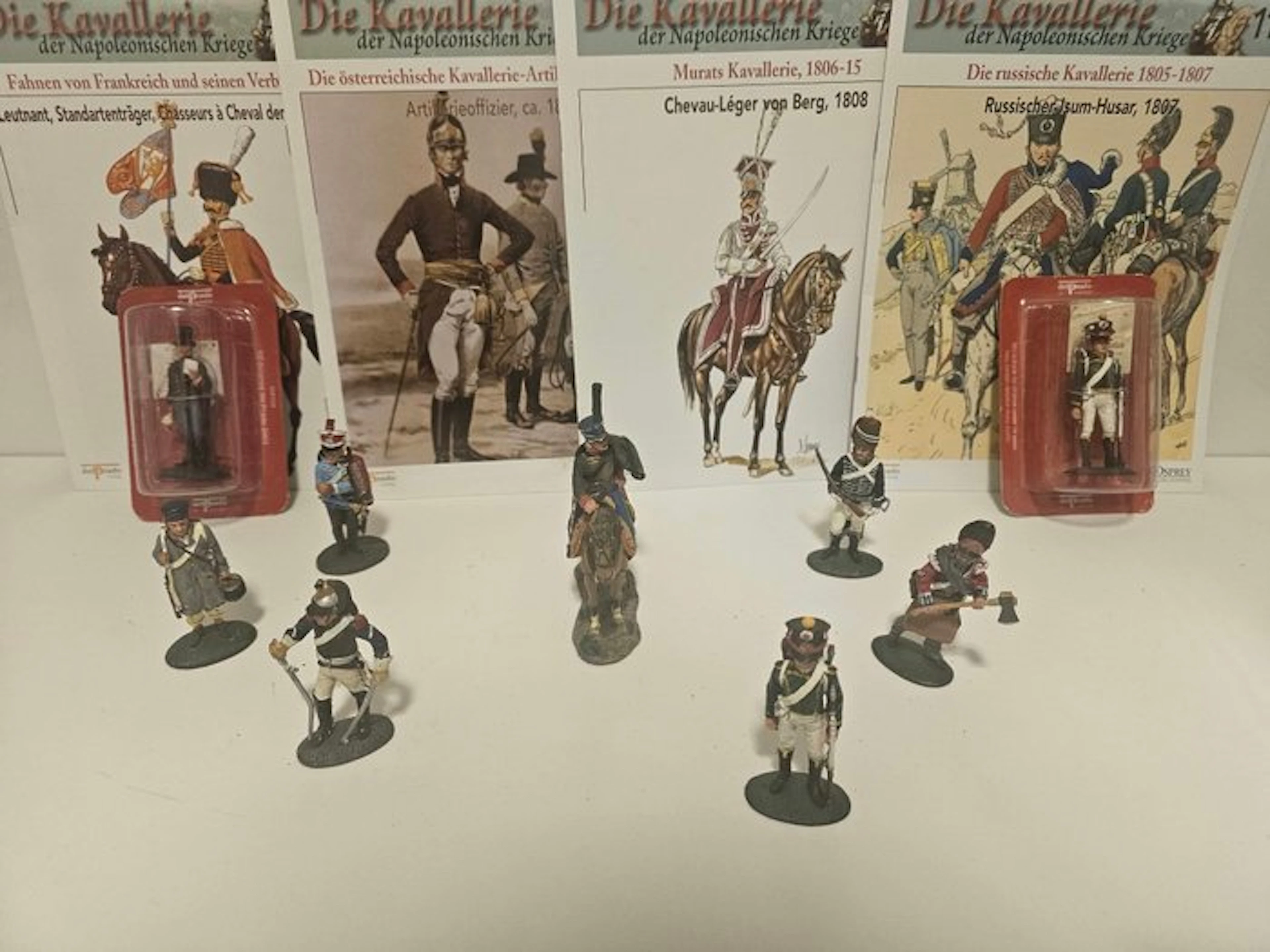 Del Prado - Figure - 9 x Napoleonische Kriege + 4 Original Hefte (13) - Tin